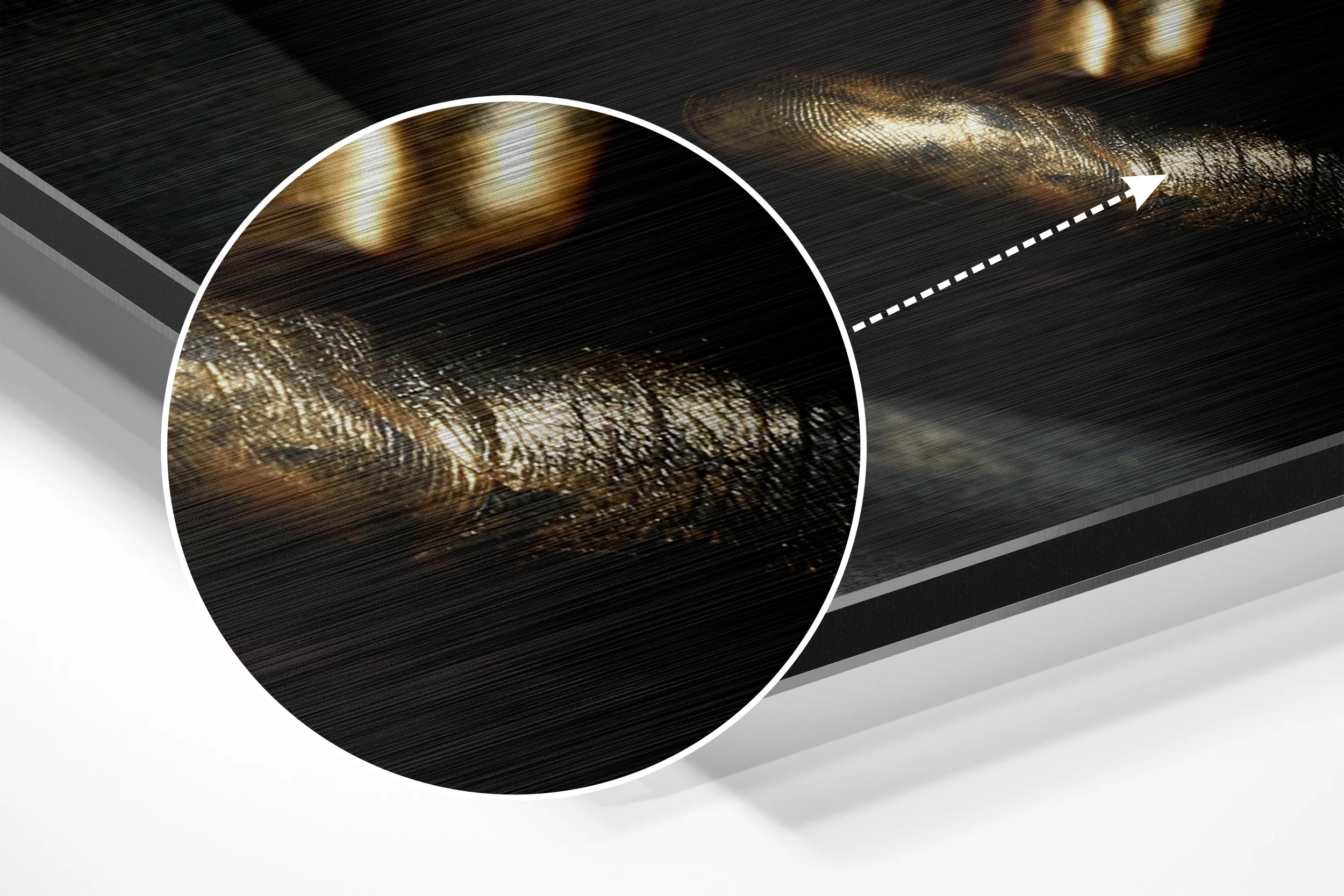 Shh Brushed Aluminium Dibond Wall Art - Image 3