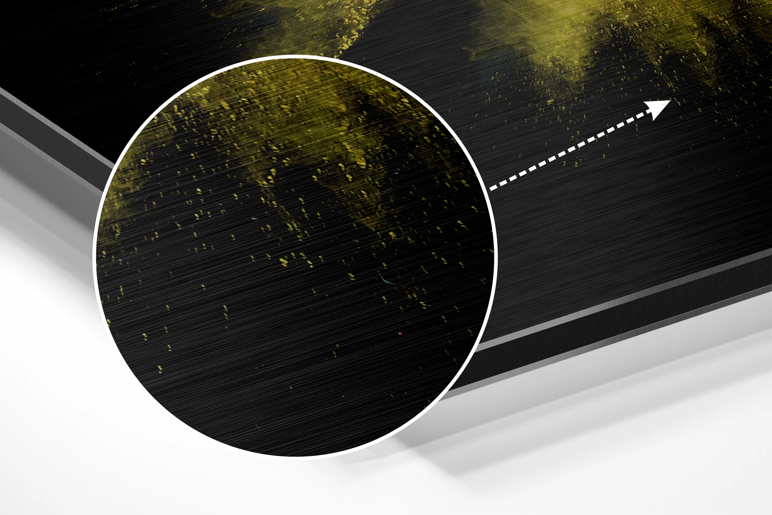 Color Burst Brushed Aluminium Dibond Wall Art - Image 3