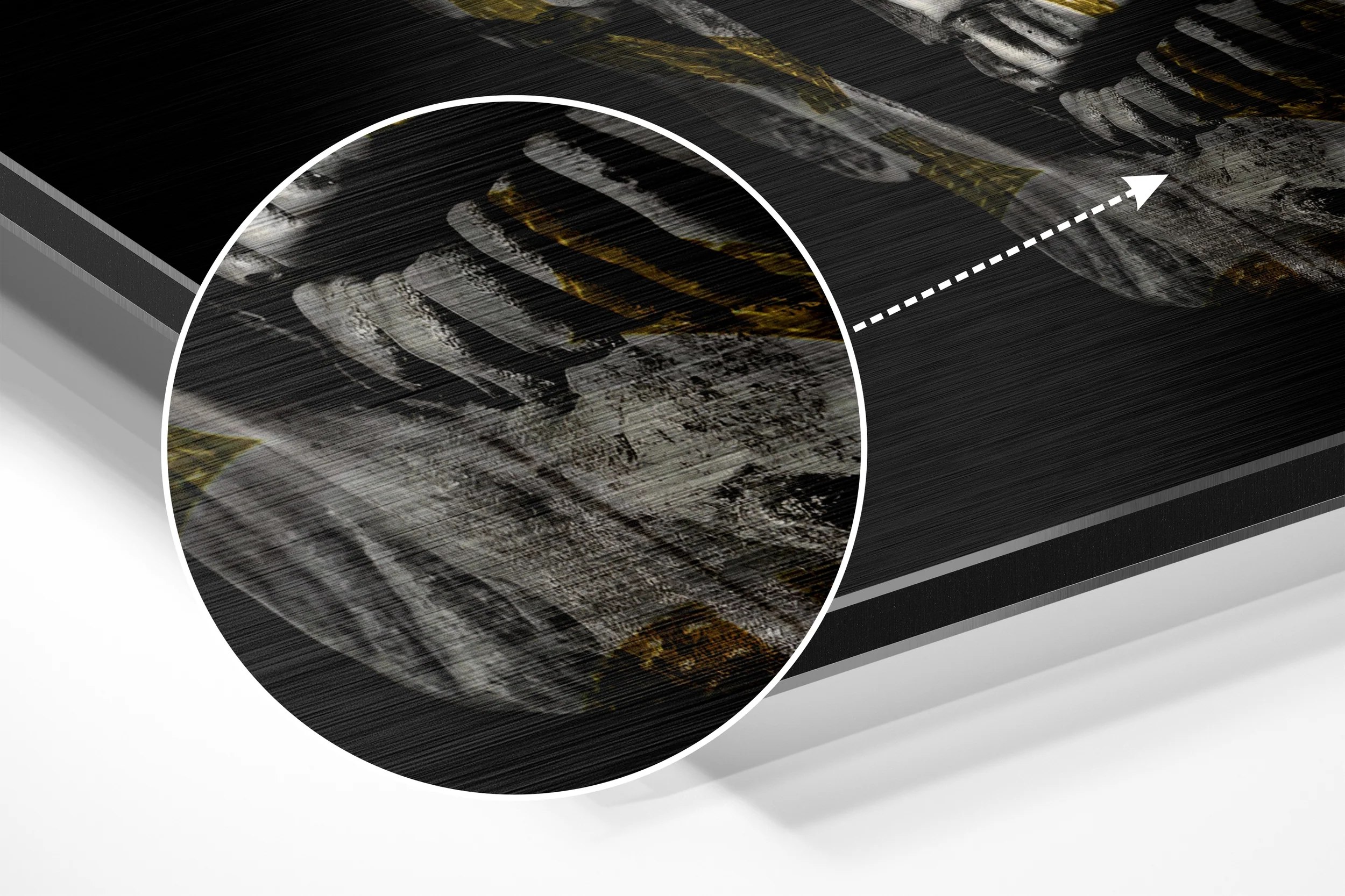 Skull Brushed Aluminium Dibond Wall Art - Image 3