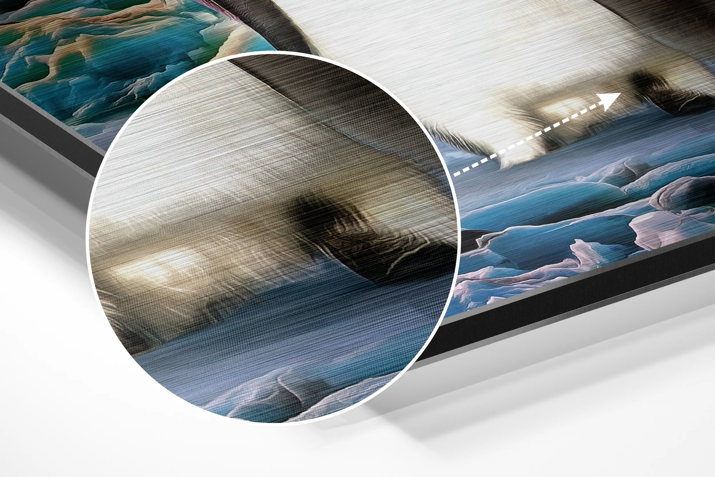 Penguin Family Brushed Aluminium Dibond Wall Art - Image 3