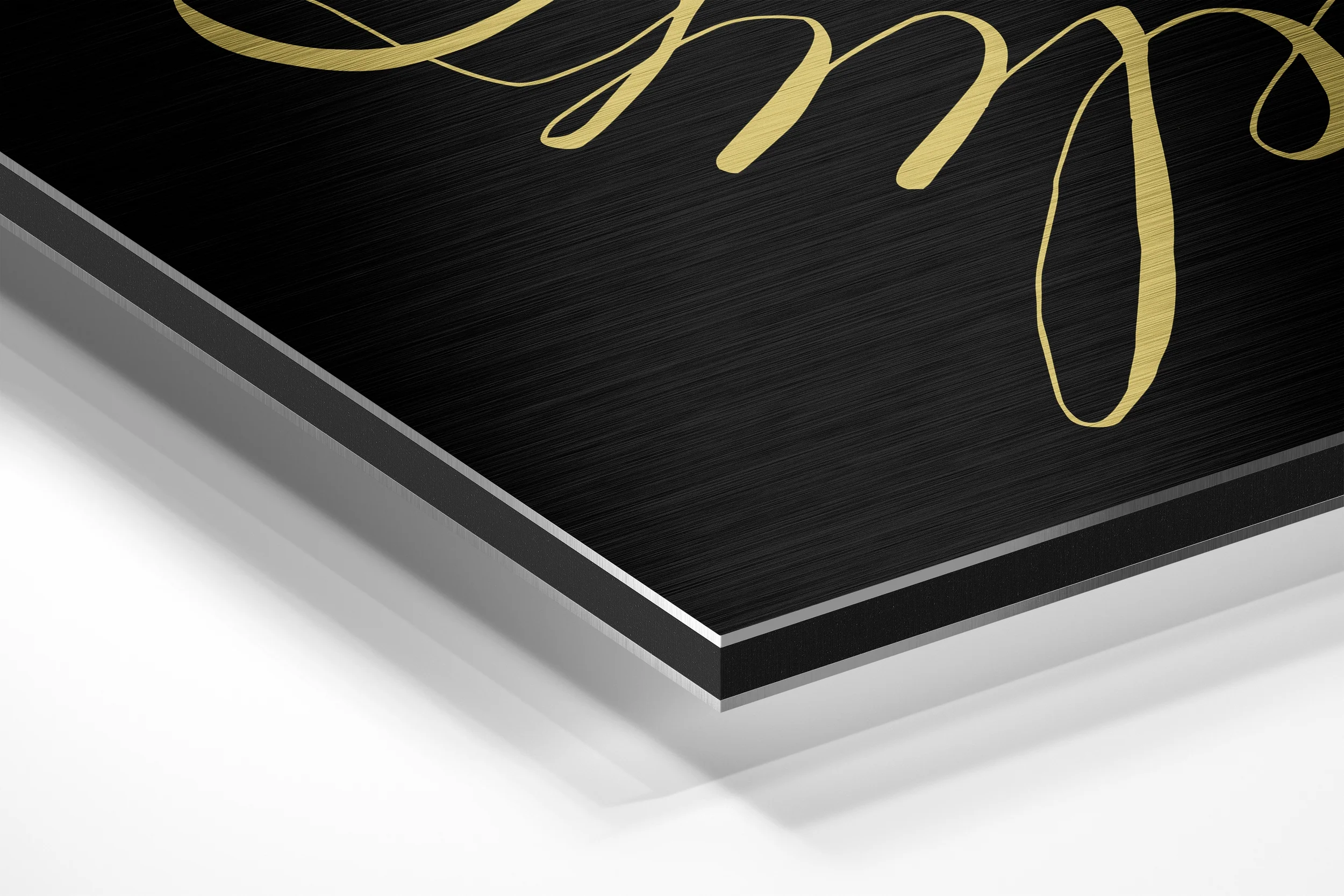 Always Believe Brushed Aluminium Dibond Wall Art - Image 2