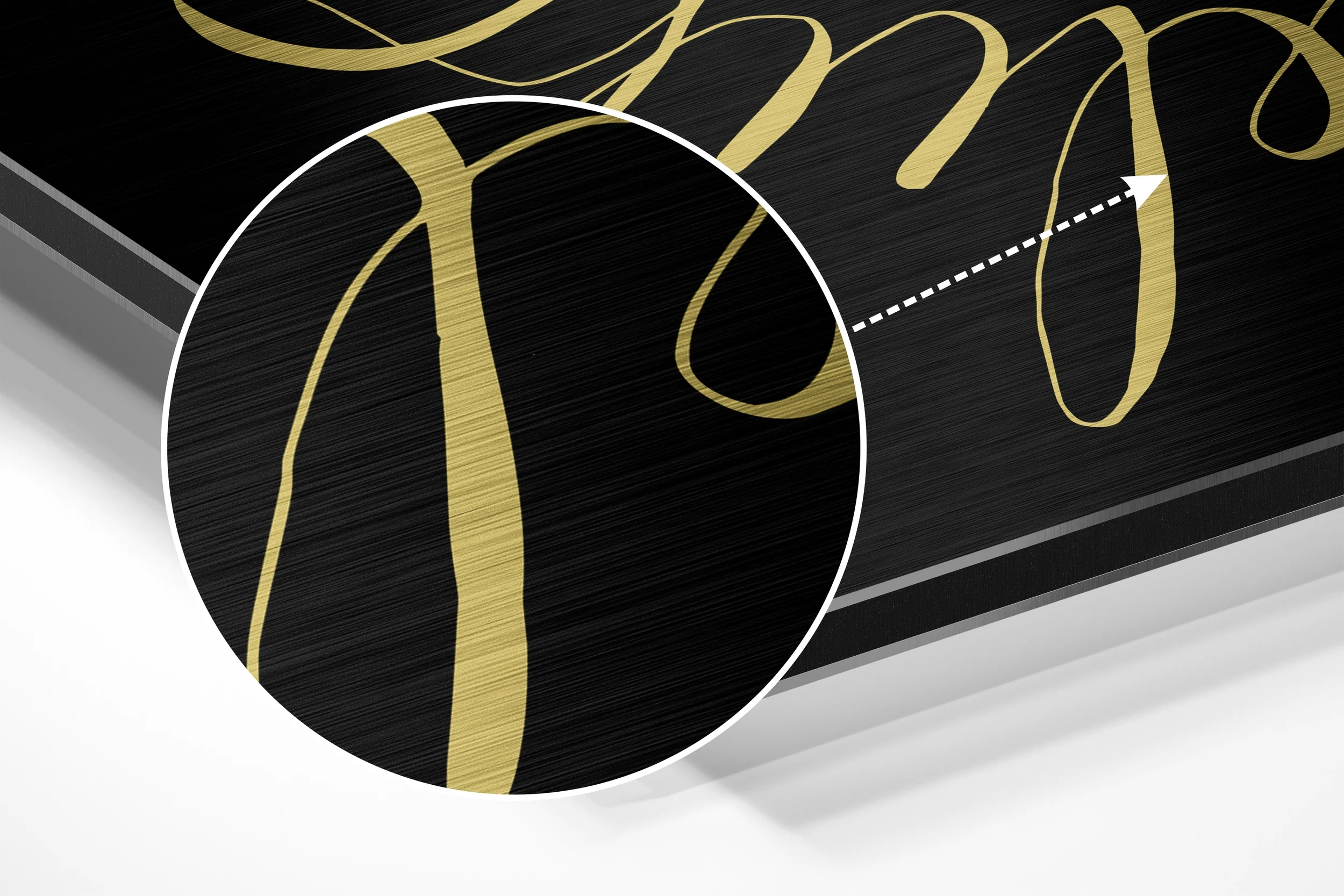 Always Believe Brushed Aluminium Dibond Wall Art - Image 3