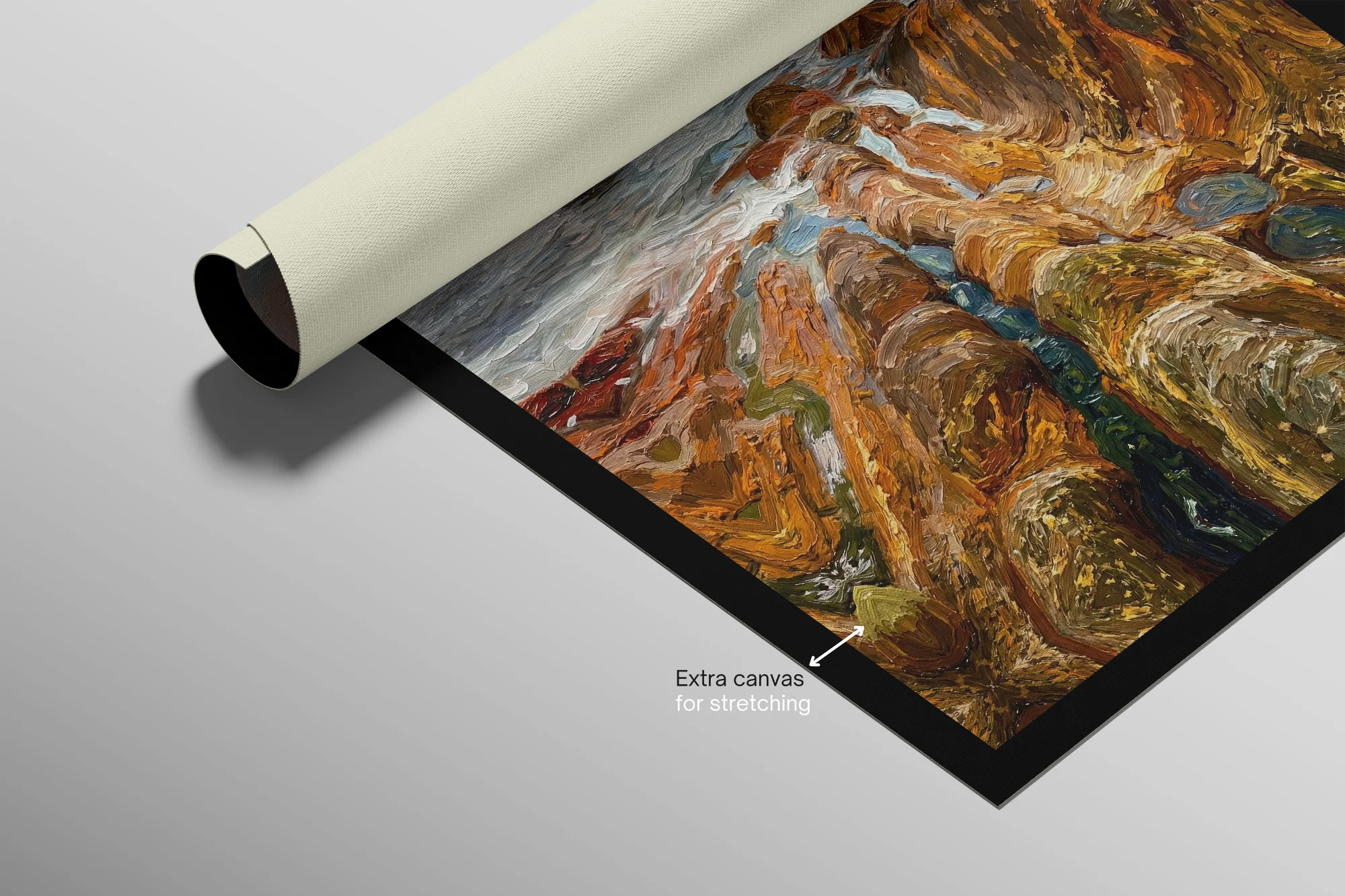 Amber Coastline Reverie — 3D Haptic Embossed High-Gloss Luxury Wall Art - Image 8
