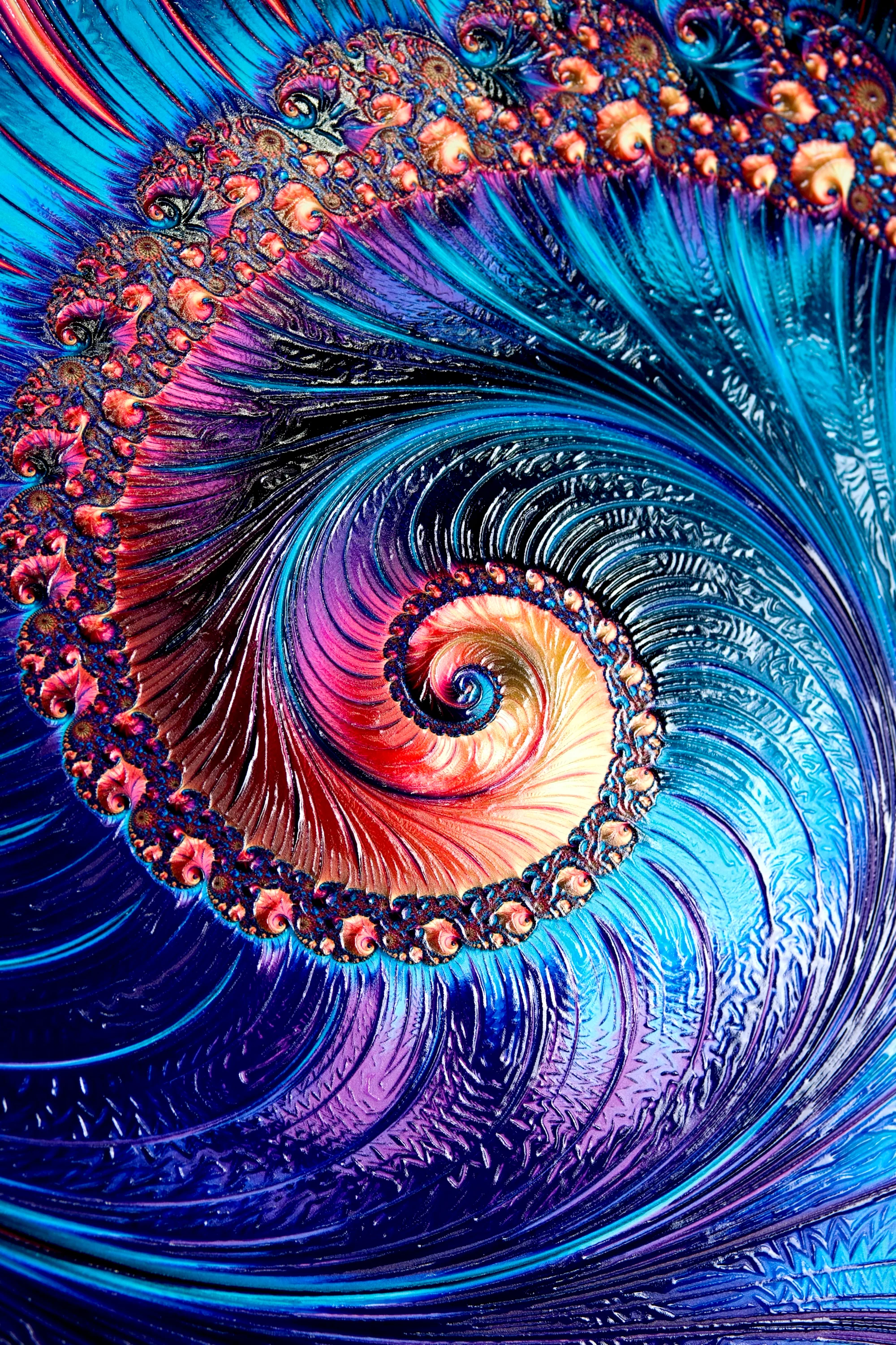 Aurora Spiral Luxe — Haptic 3D Embossed + High-Gloss Lacquer Print - Image 4
