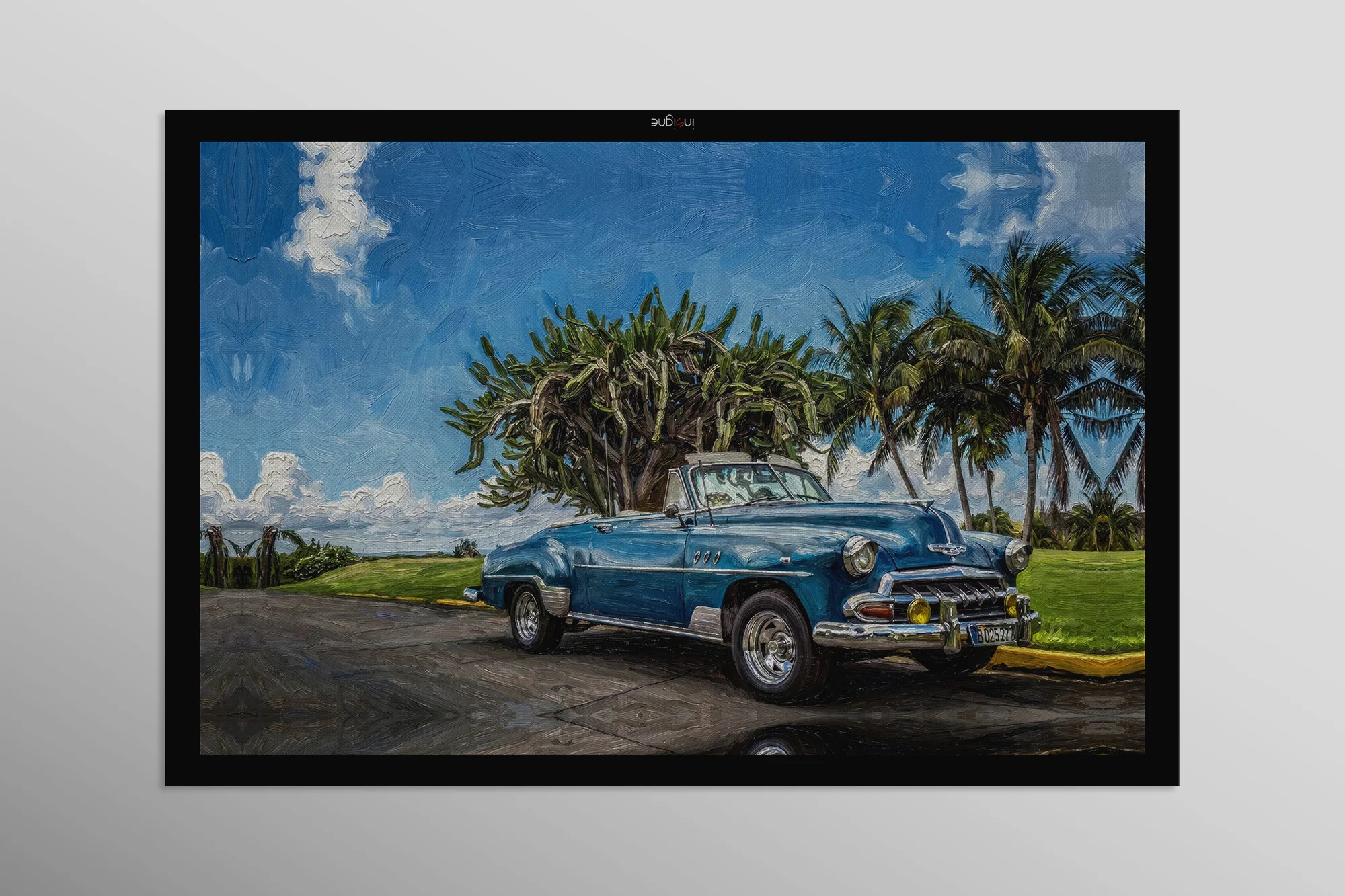 Azure Classic Cruise — 3D Haptic Embossed High-Gloss Luxury Wall Art - Image 15