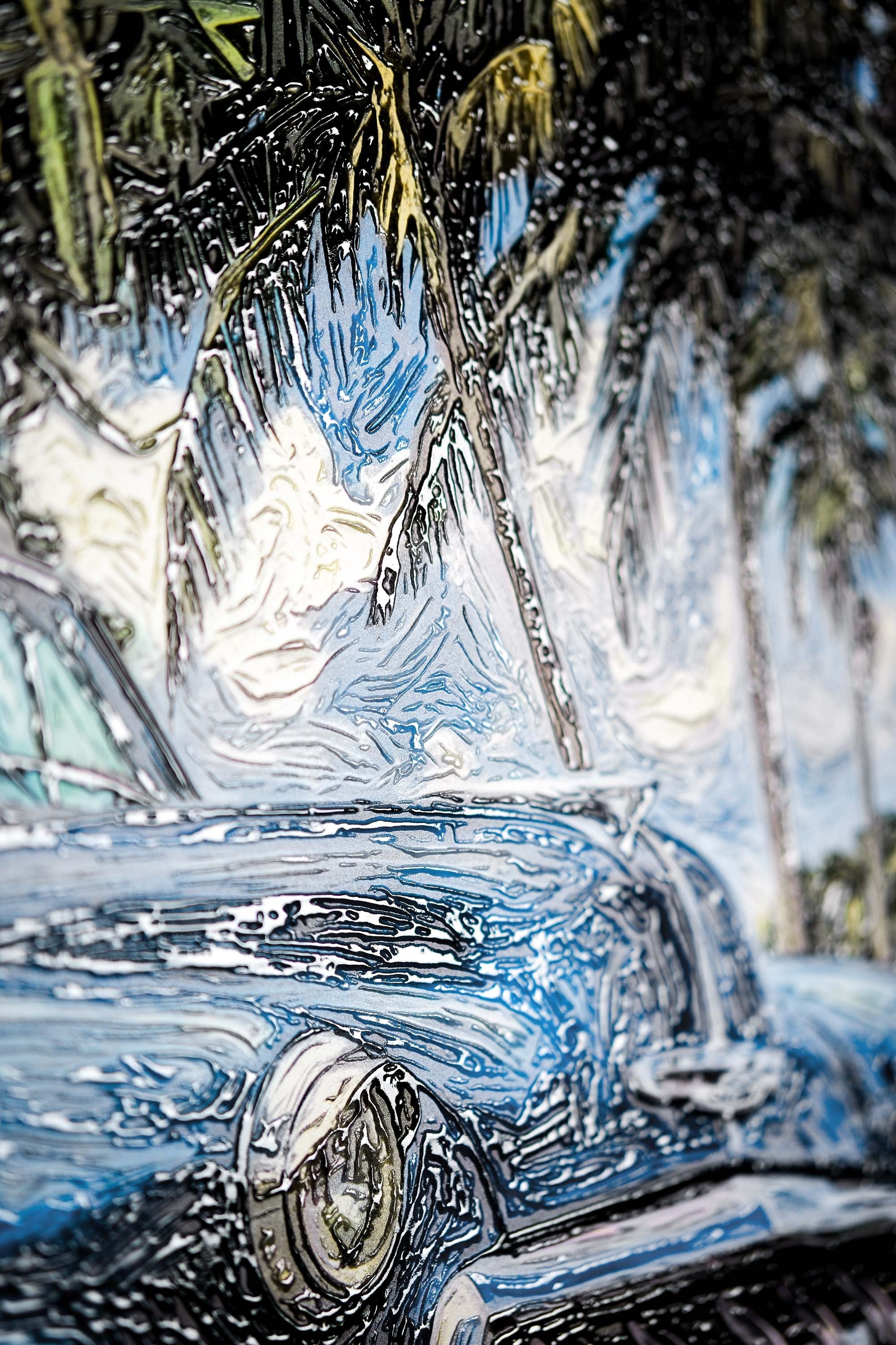 Azure Classic Cruise — 3D Haptic Embossed High-Gloss Luxury Wall Art - Image 8