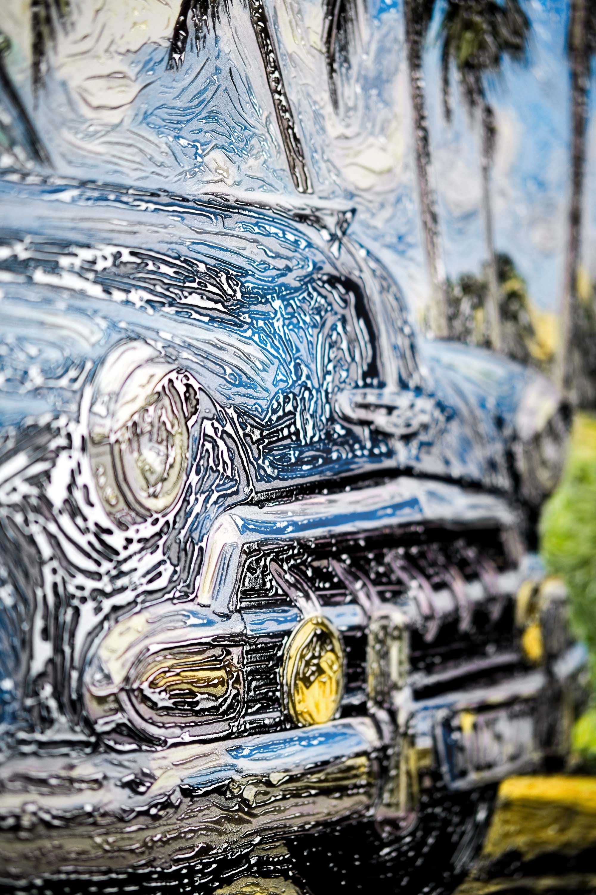 Azure Classic Cruise — 3D Haptic Embossed High-Gloss Luxury Wall Art - Image 9