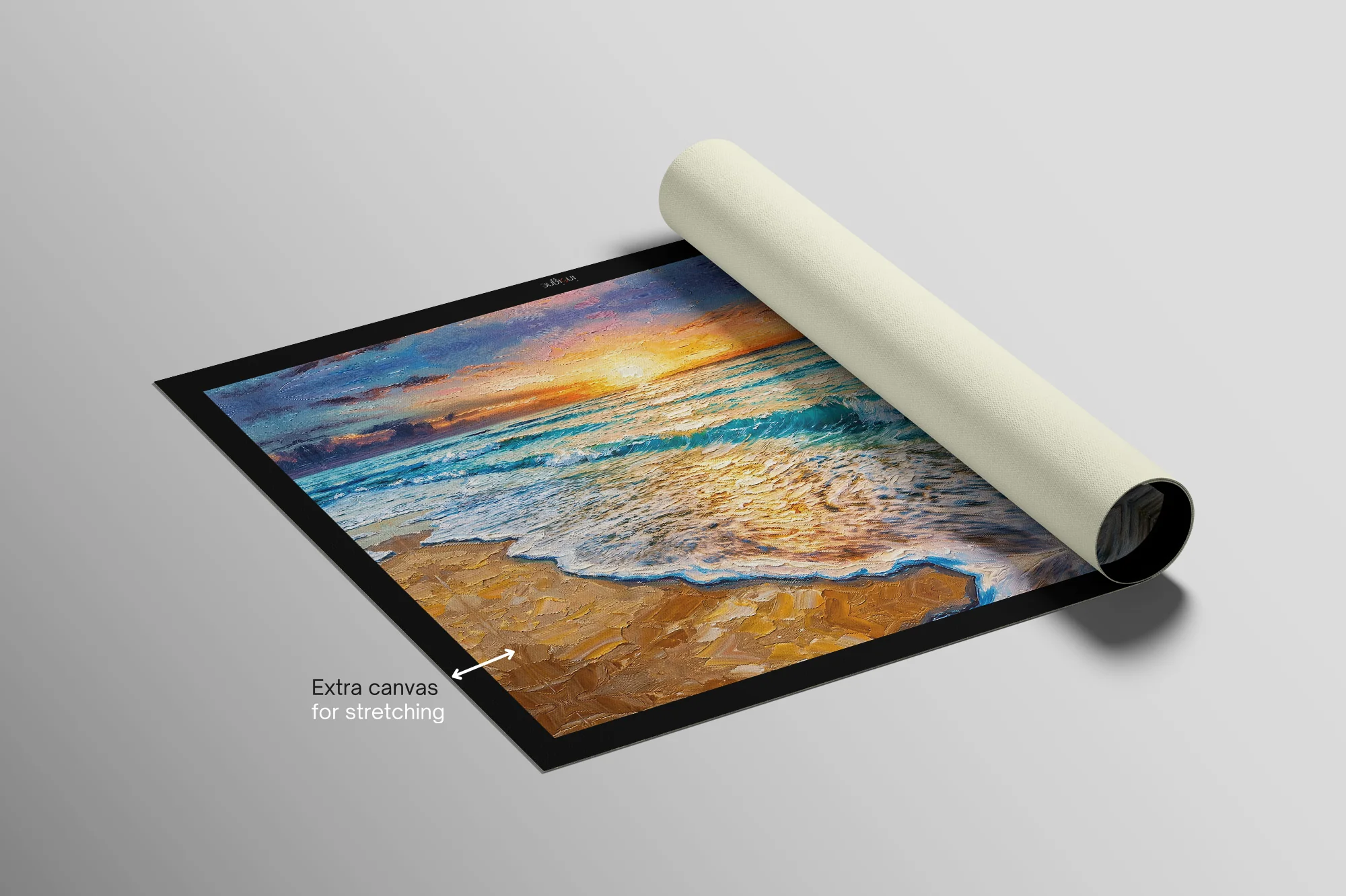 Azure Shoreline Radiance — 3D Haptic Embossed High-Gloss Luxury Wall Art - Image 10