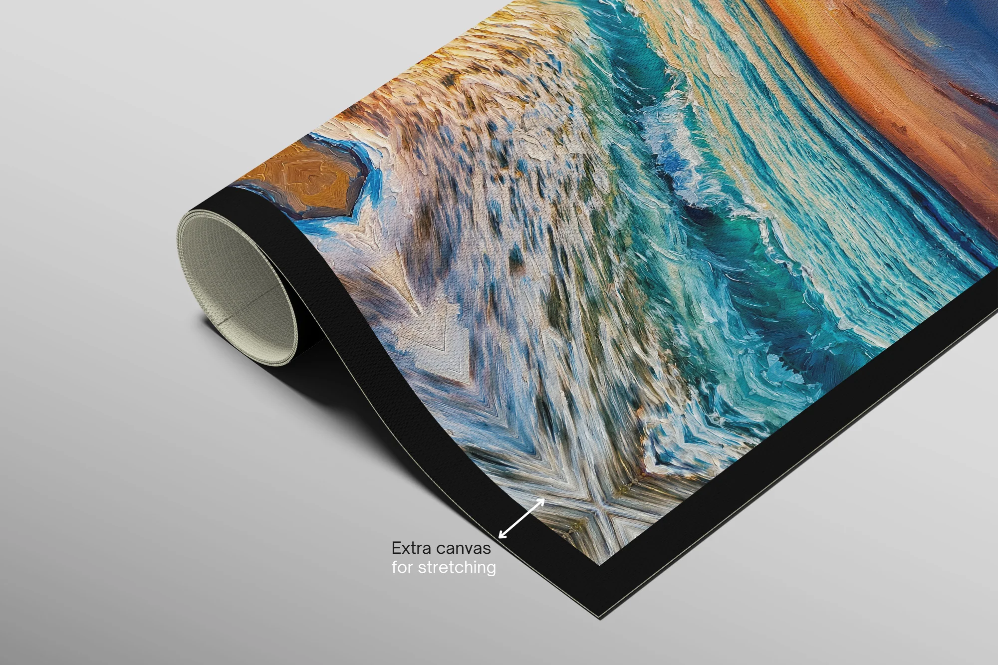 Azure Shoreline Radiance — 3D Haptic Embossed High-Gloss Luxury Wall Art - Image 11