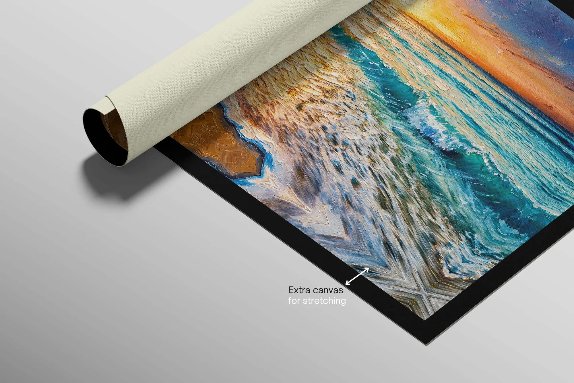 Azure Shoreline Radiance — 3D Haptic Embossed High-Gloss Luxury Wall Art - Image 12