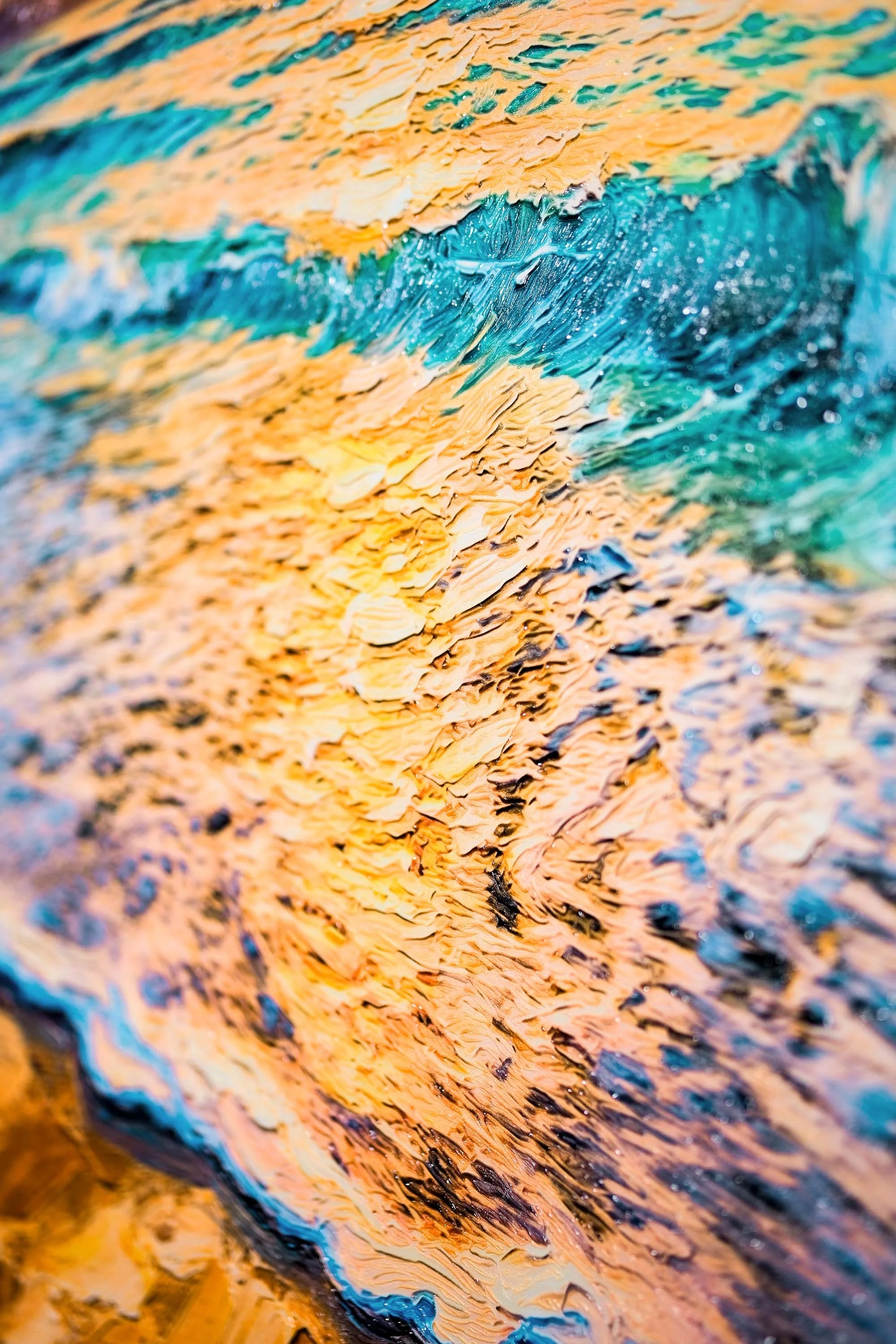 Azure Shoreline Radiance — 3D Haptic Embossed High-Gloss Luxury Wall Art - Image 6