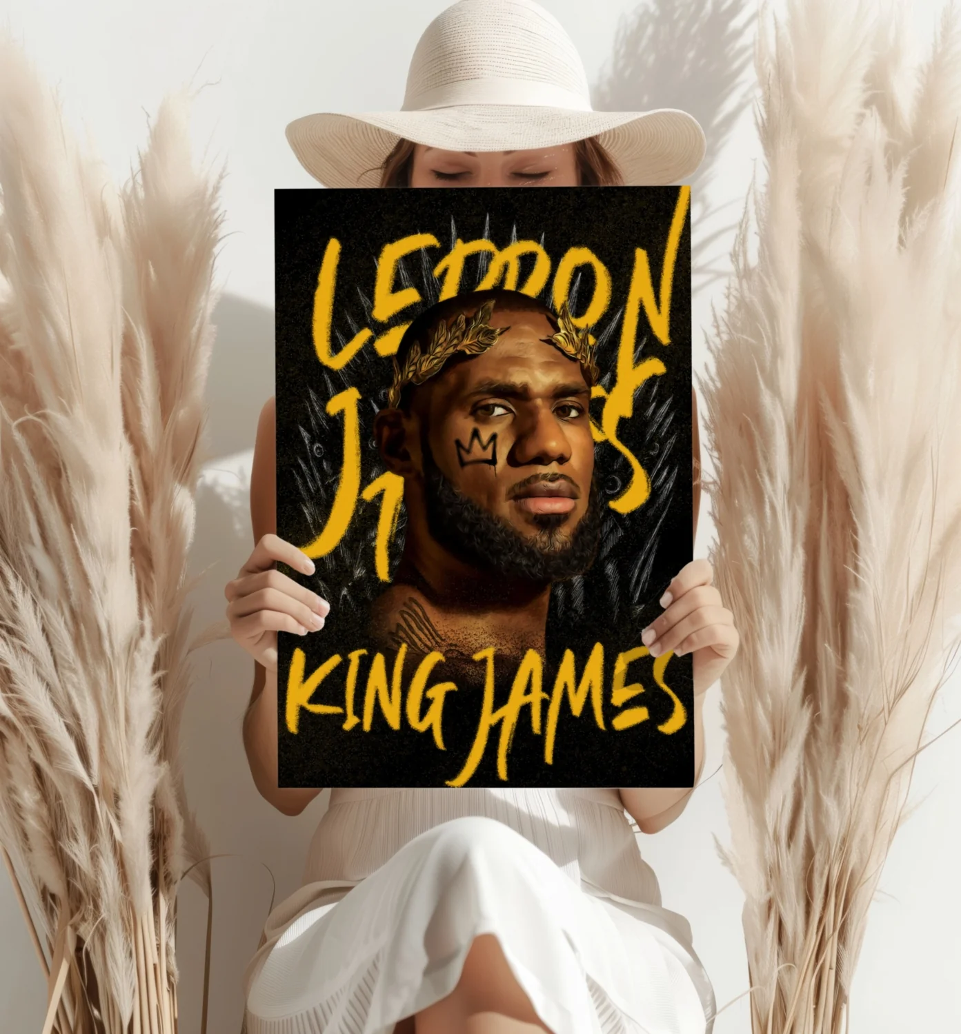 King Lebron Aluminum Print - Image 4