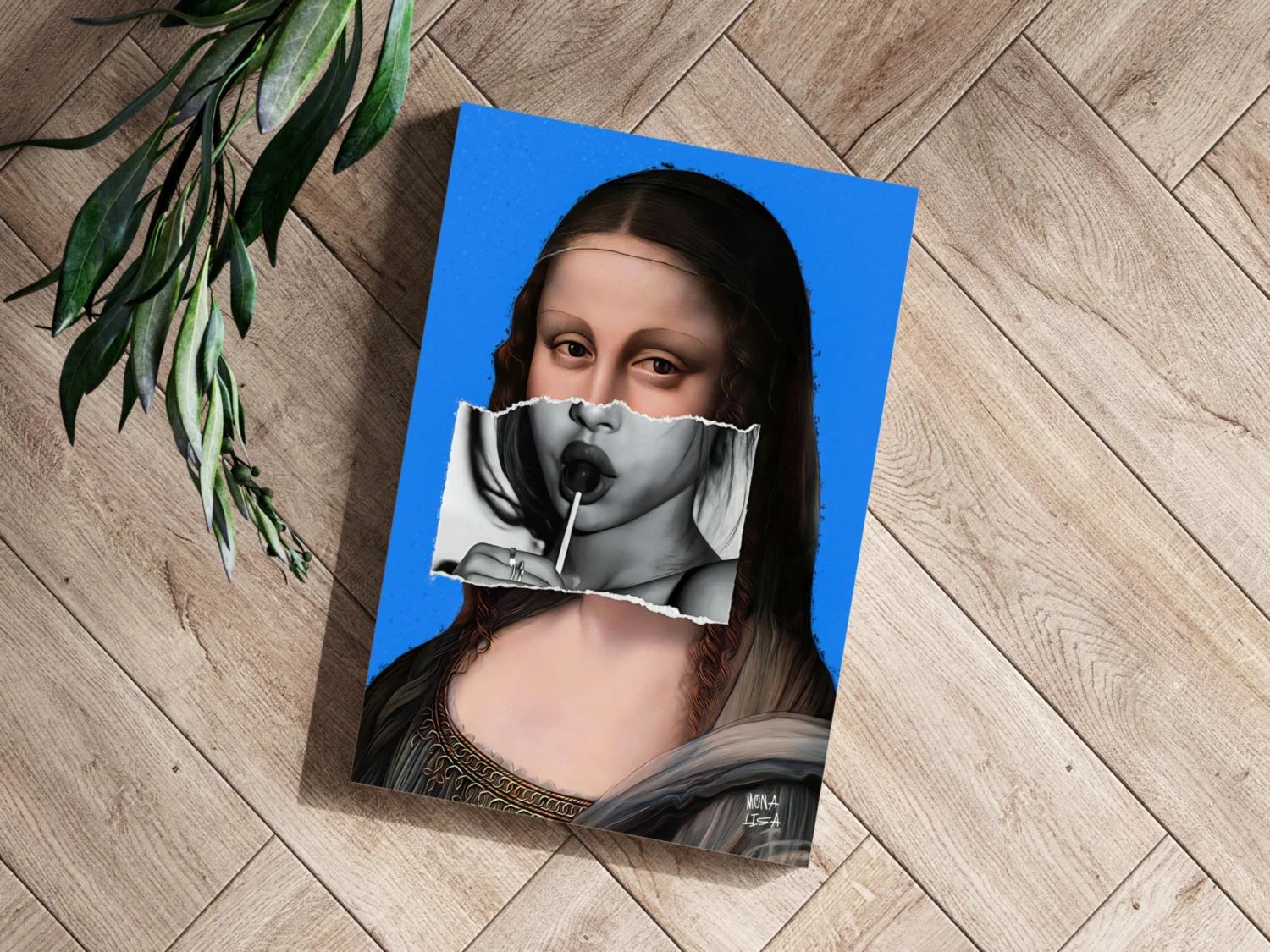 Mona Lisa Aluminum Print - Image 3