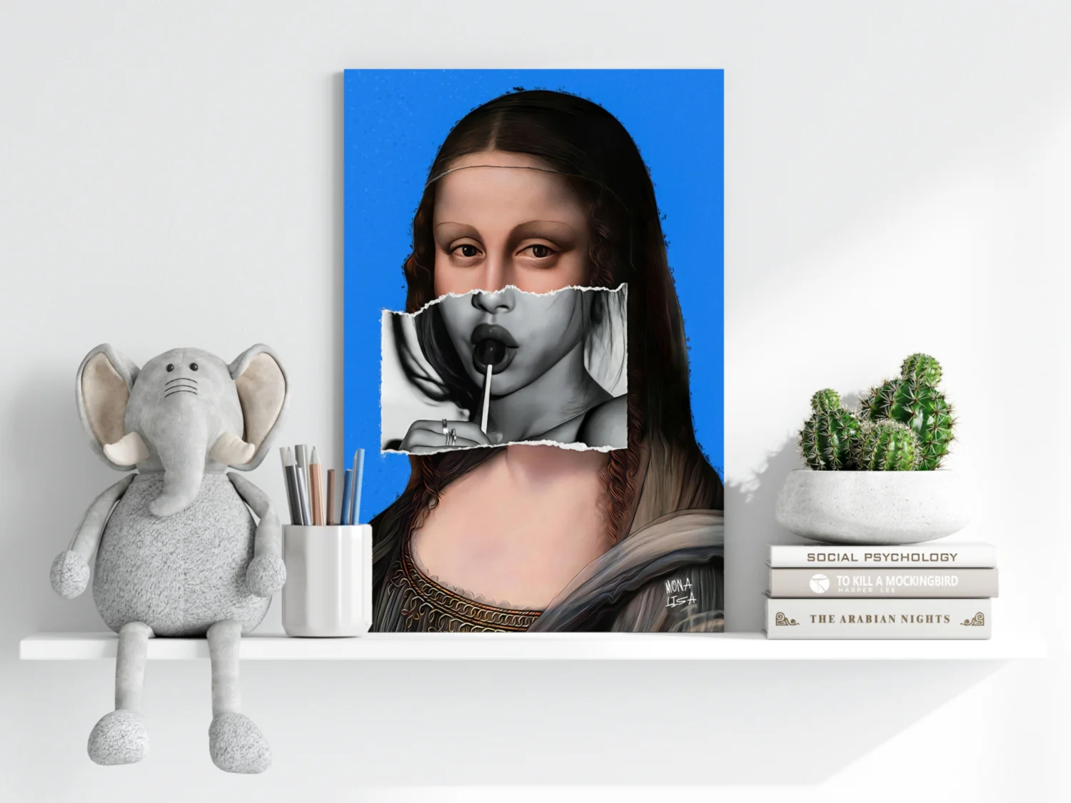 Mona Lisa Aluminum Print - Image 6