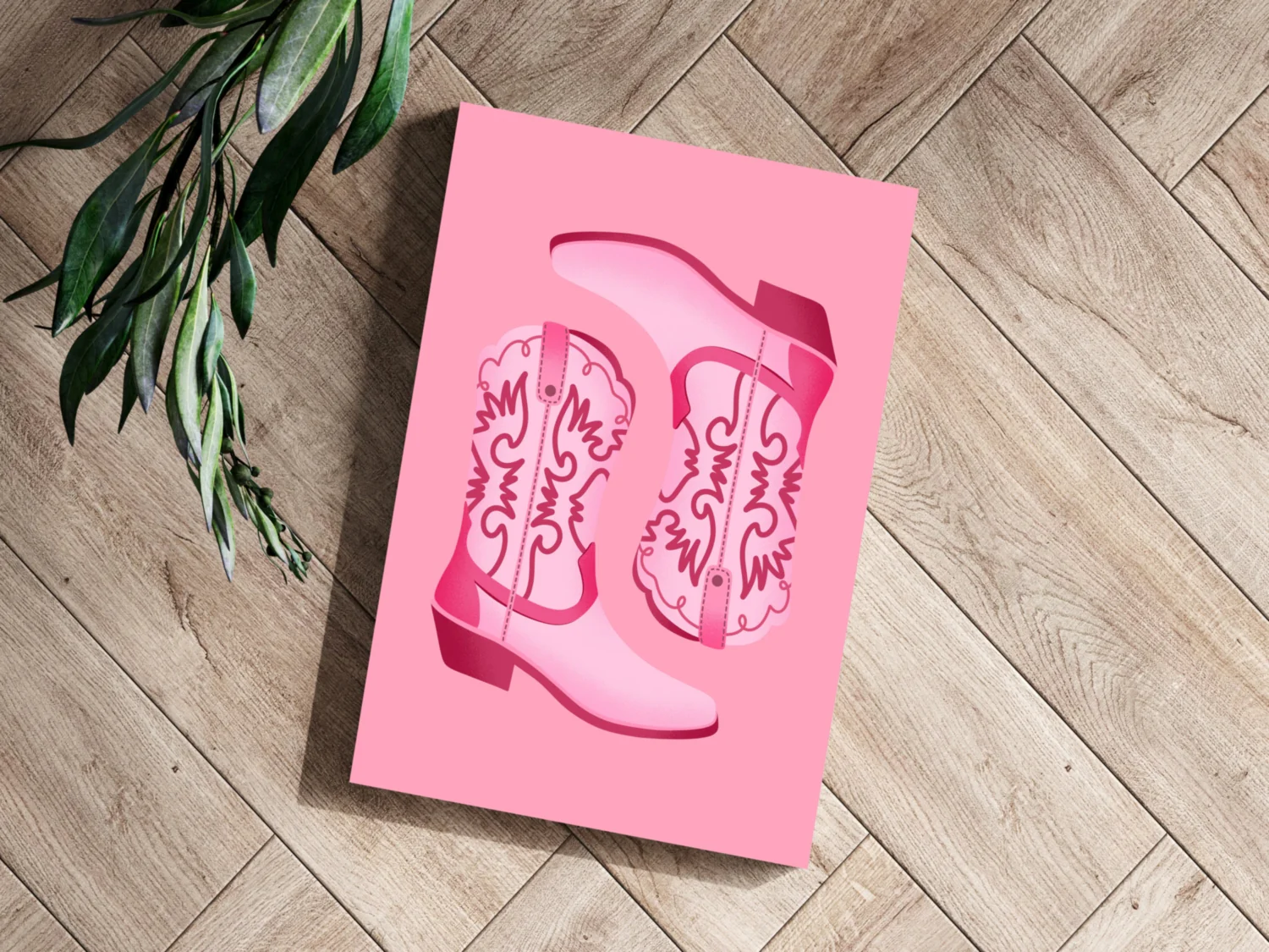 Pinky Boots Aluminum Print - Image 3