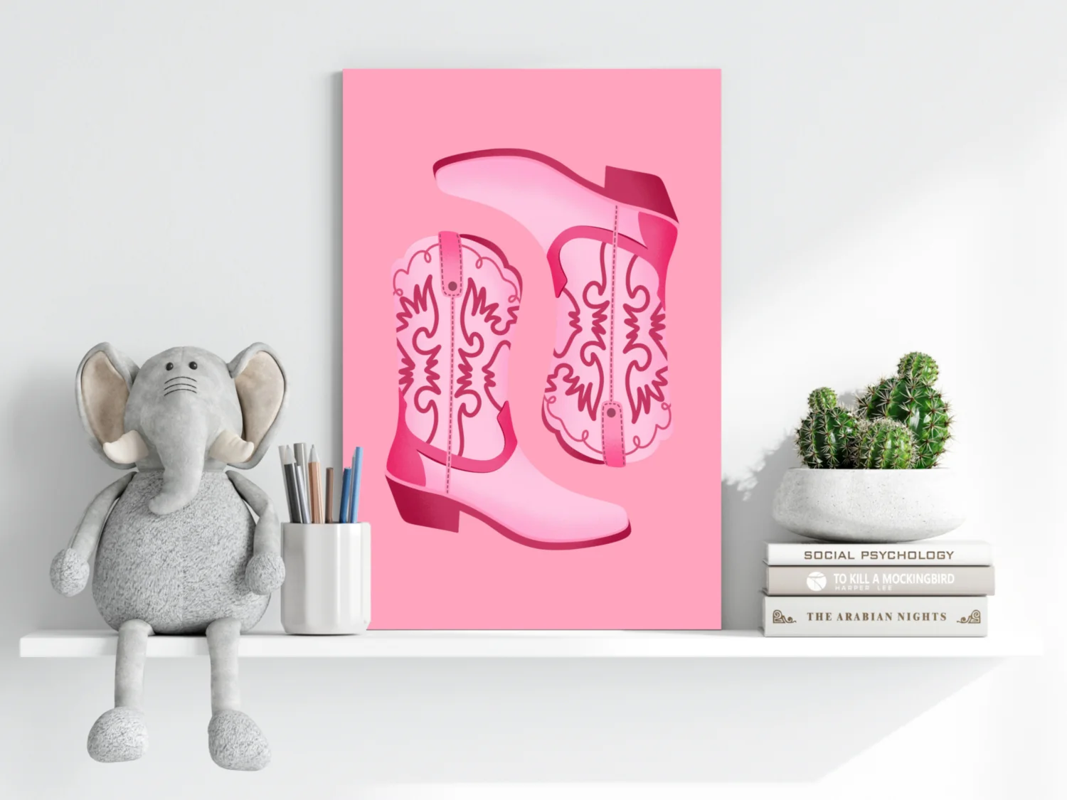 Pinky Boots Aluminum Print - Image 6