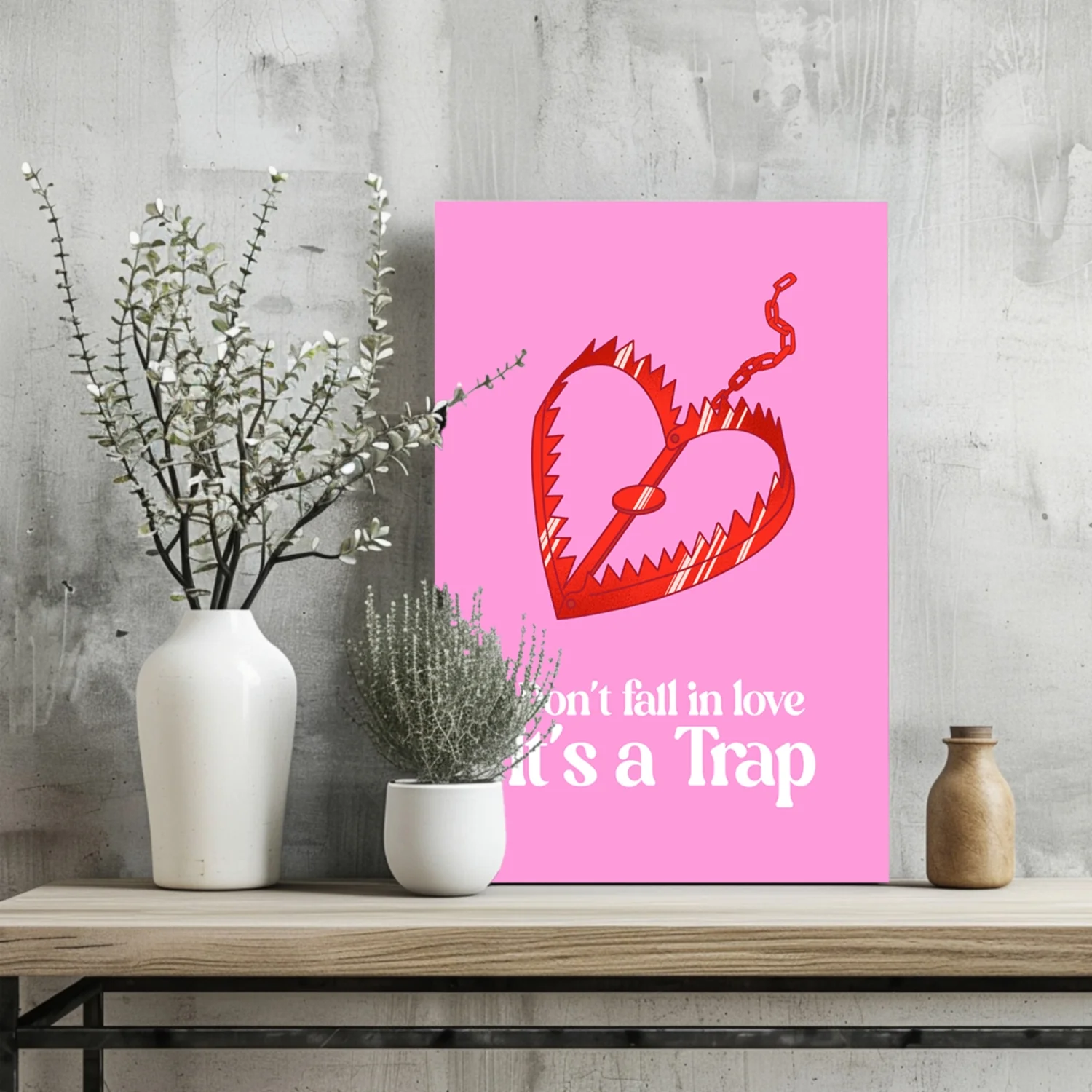 Love Trap Aluminum Print - Image 2