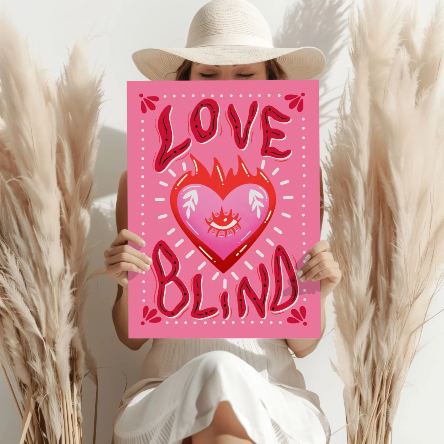 Love Blind Aluminum Print - Image 4