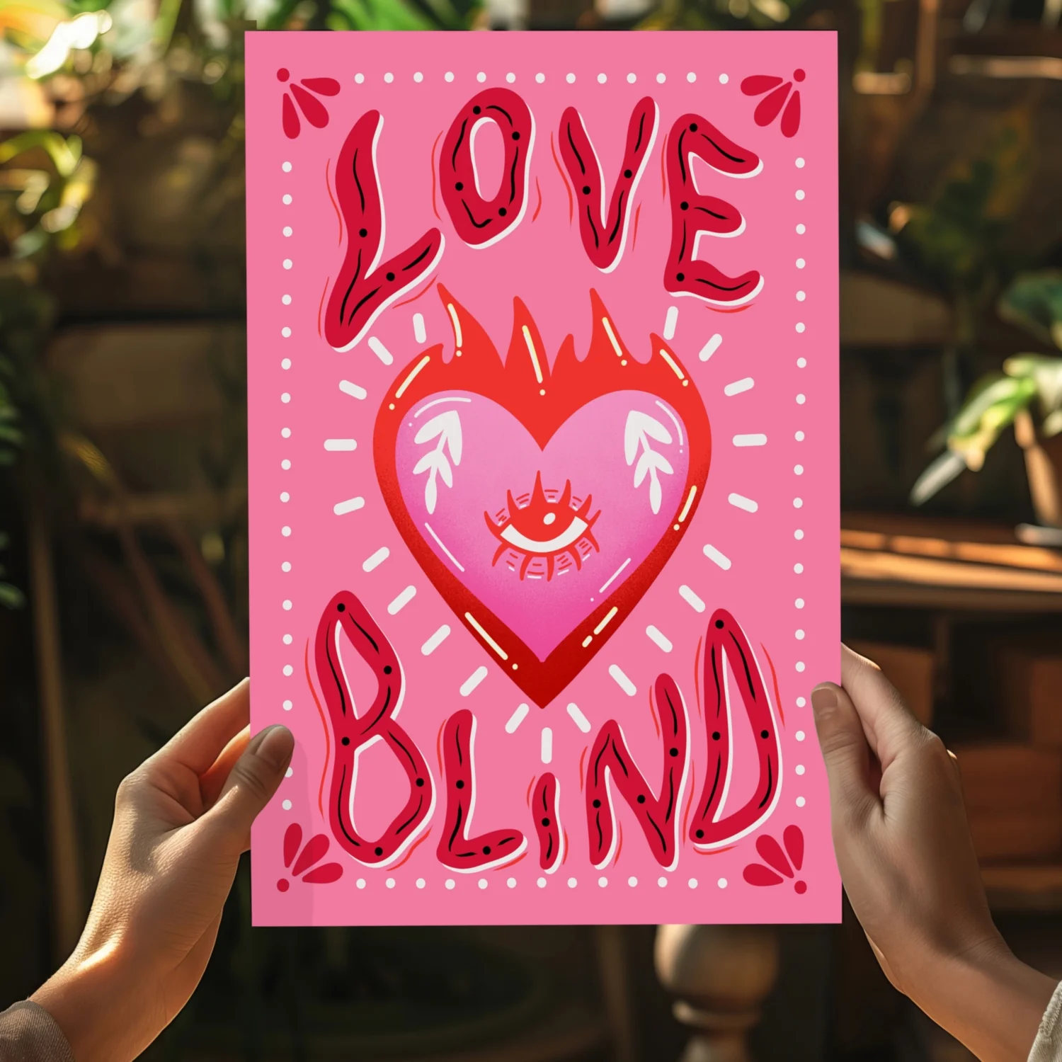 Love Blind Aluminum Print - Image 5