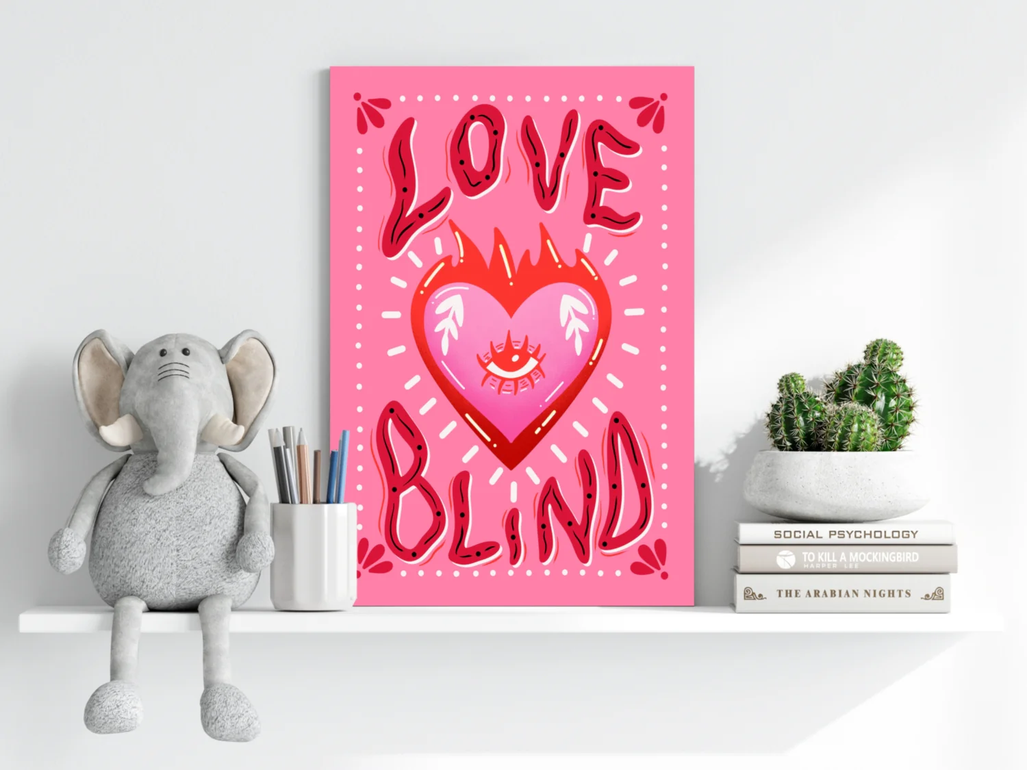 Love Blind Aluminum Print - Image 6