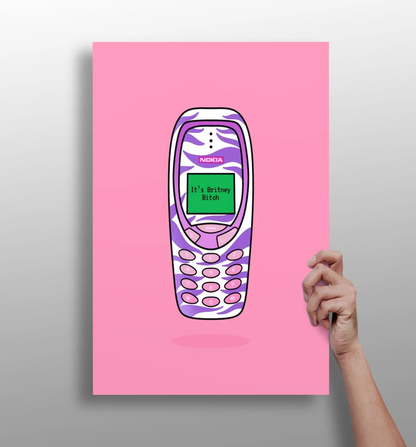 Retro Cell Phone Aluminum Print