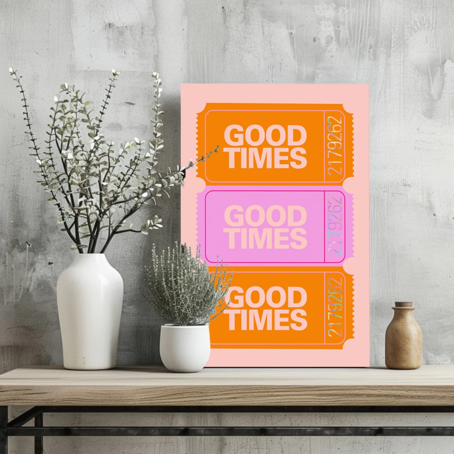 Good Times Retro Aluminum Print - Image 2