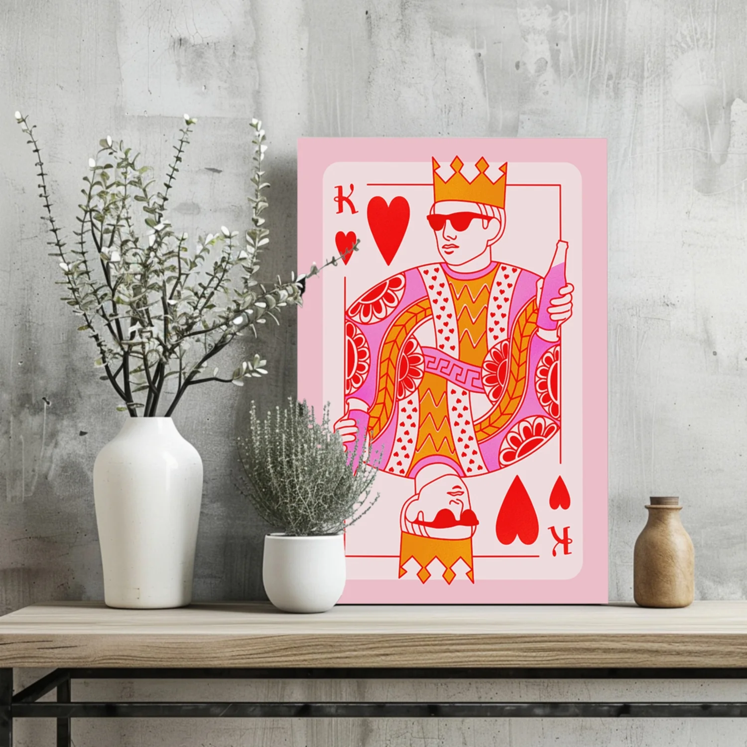 Heart King Aluminum Print - Image 2