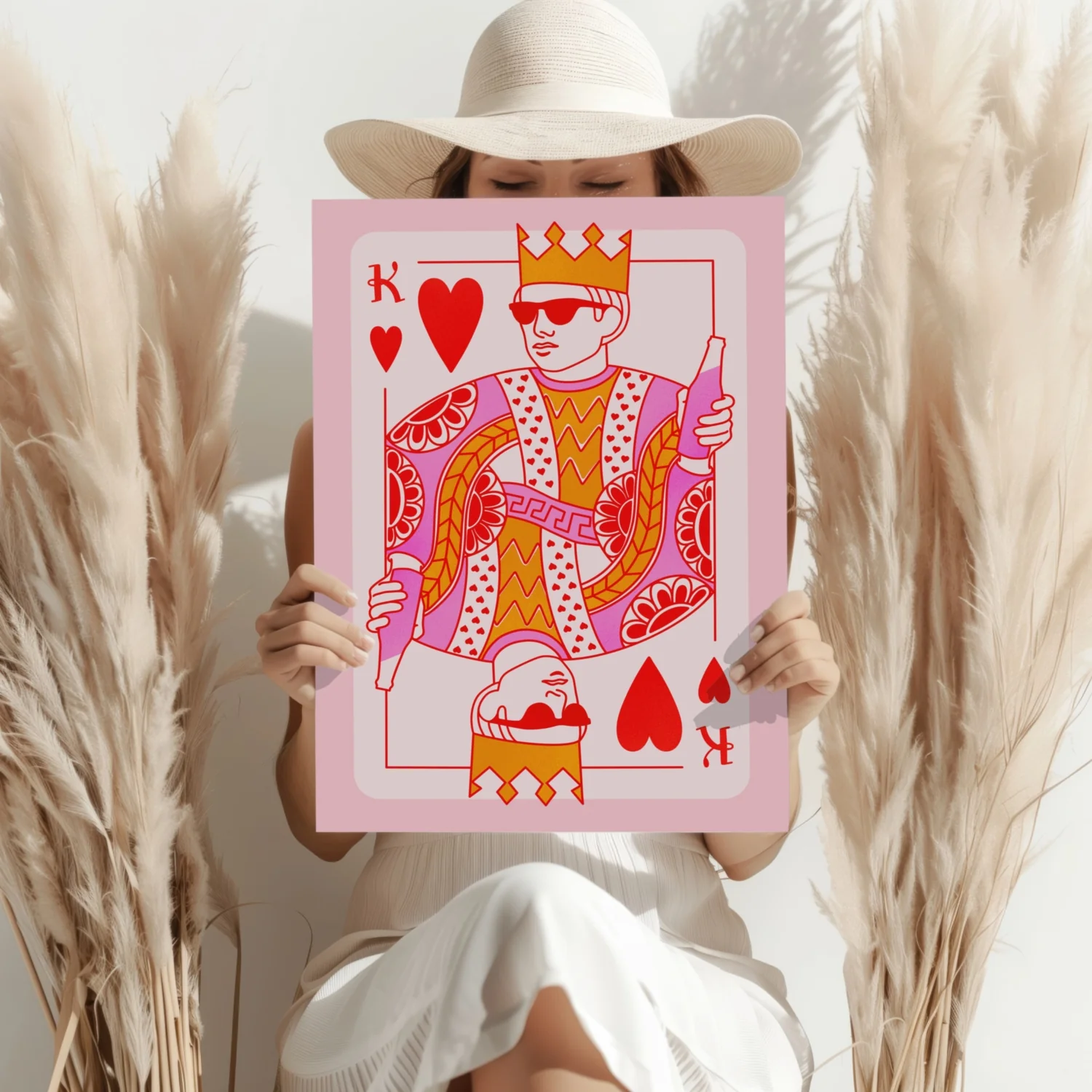 Heart King Aluminum Print - Image 4