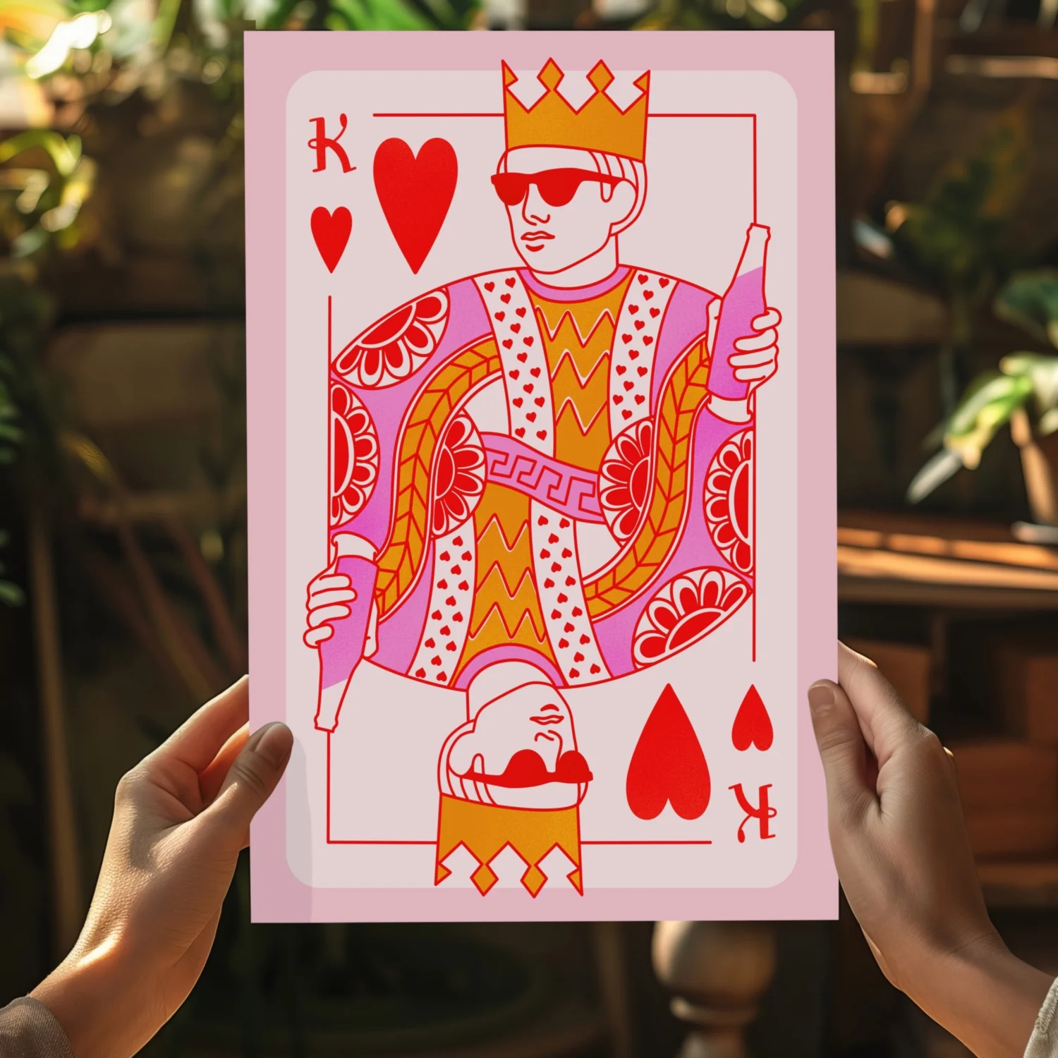 Heart King Aluminum Print - Image 5