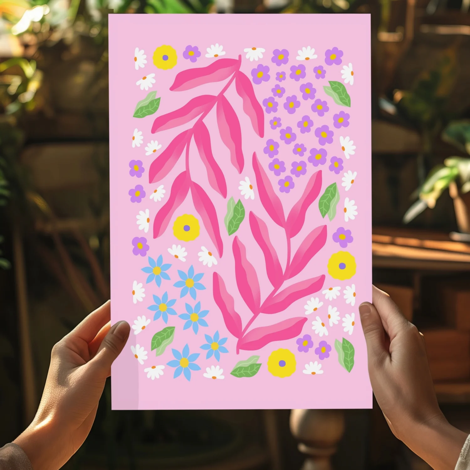 Abstract Flower Aluminum Print - Image 5