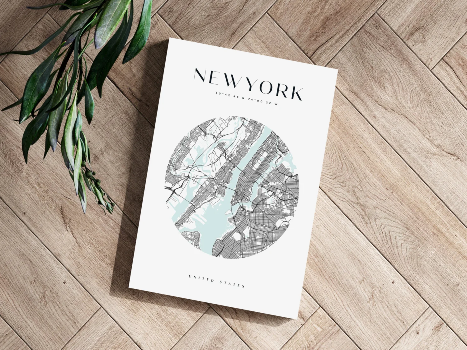 New York V2 Aluminum Print - Image 3
