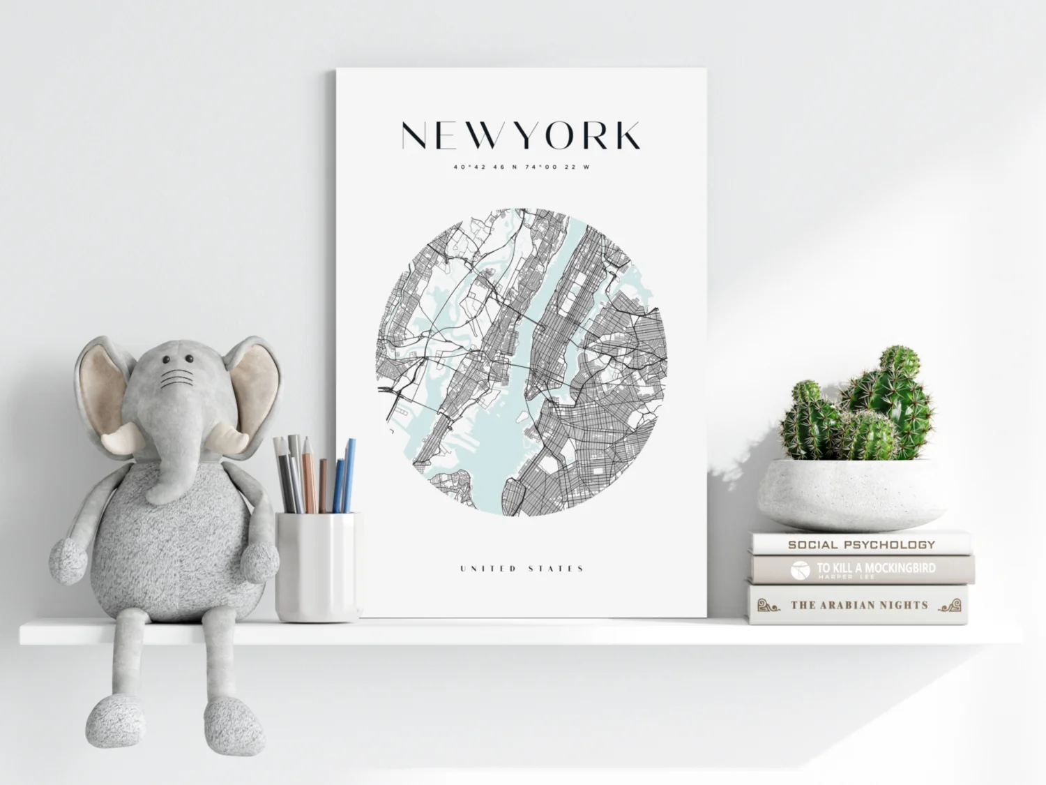 New York V2 Aluminum Print - Image 6