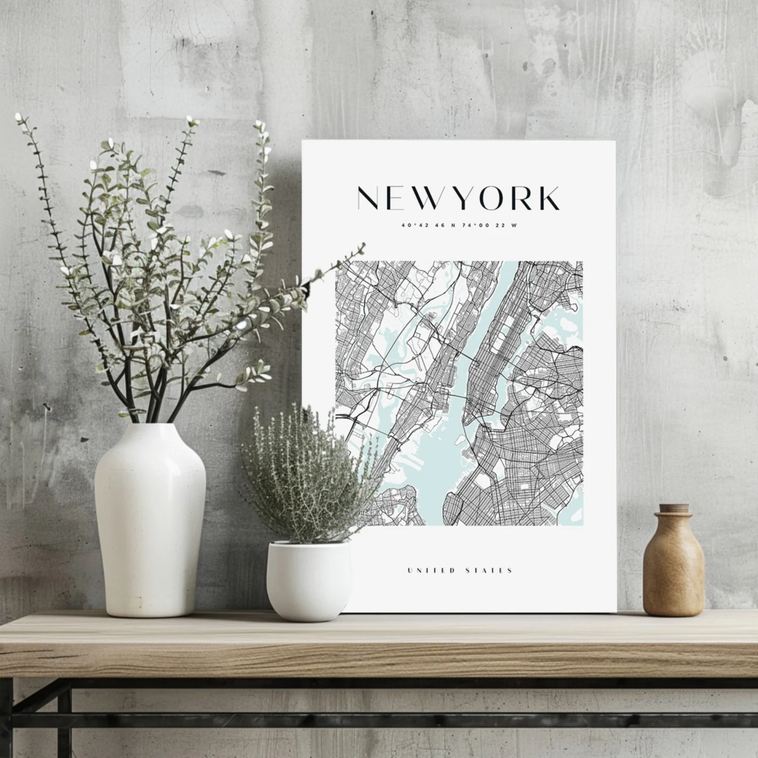 New York V3 Aluminum Print - Image 2