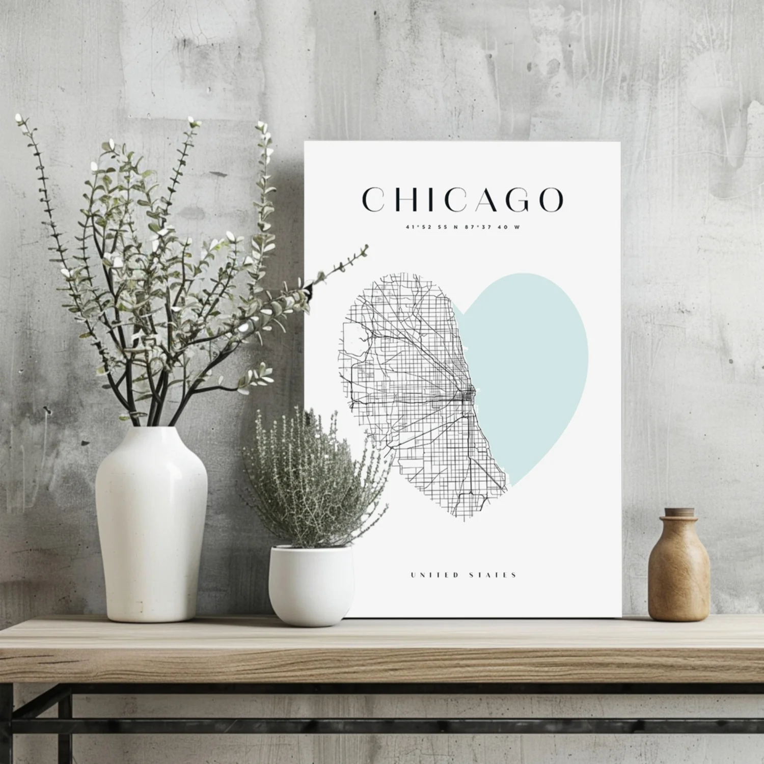 Chicago V1 Aluminum Print - Image 2