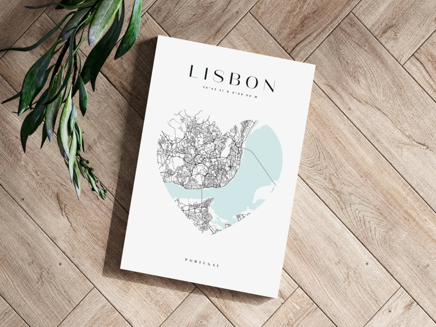Lisbon V1 Aluminum Print - Image 3