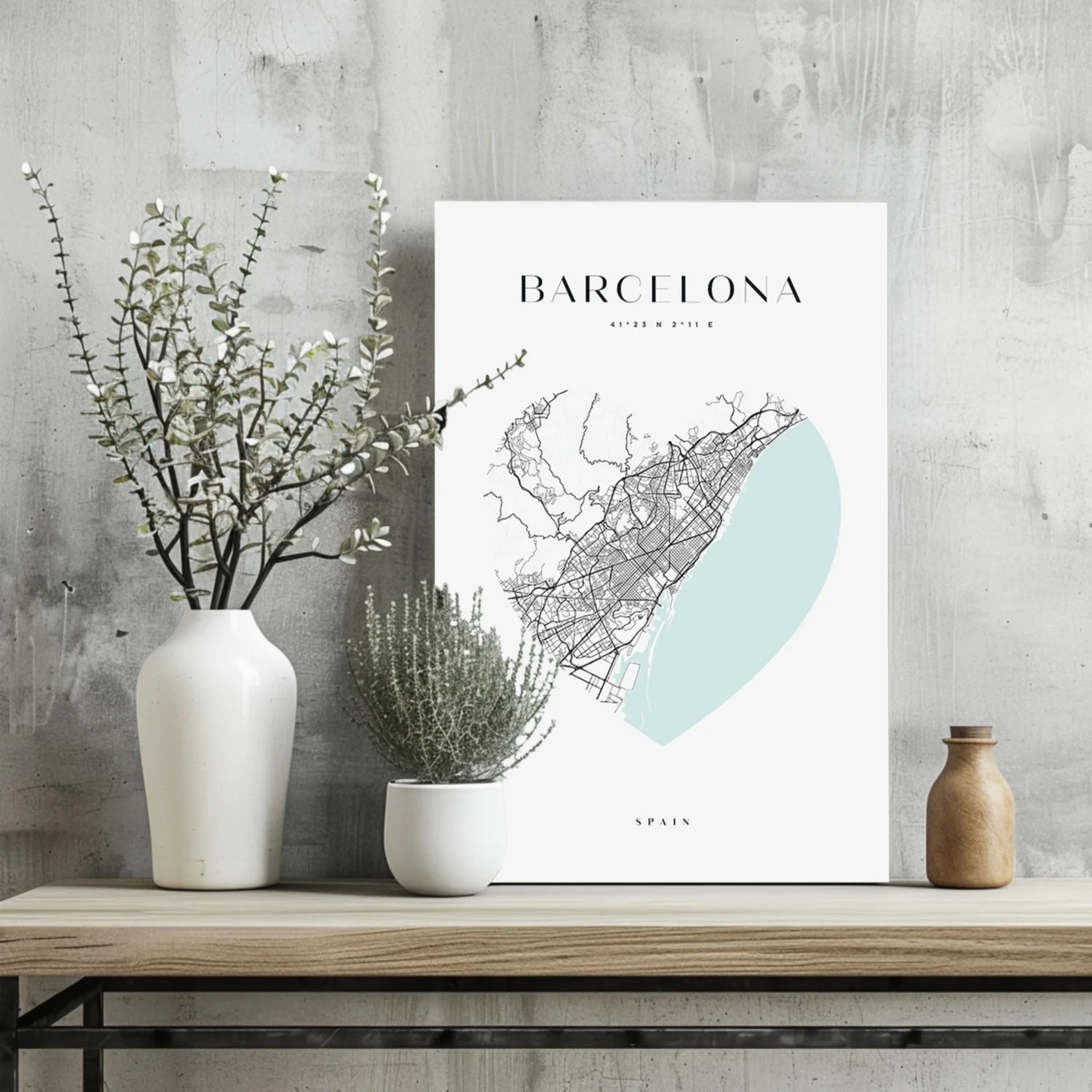 Barcelona V1 Aluminum Print - Image 2