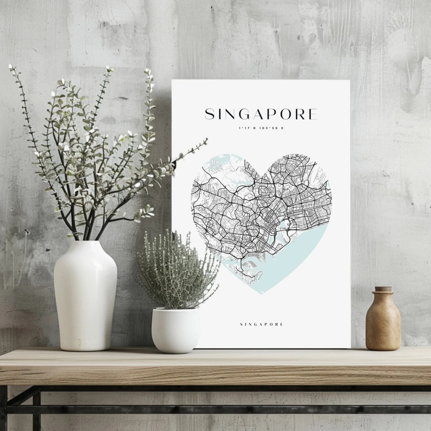 Singapore V1 Aluminum Print - Image 2