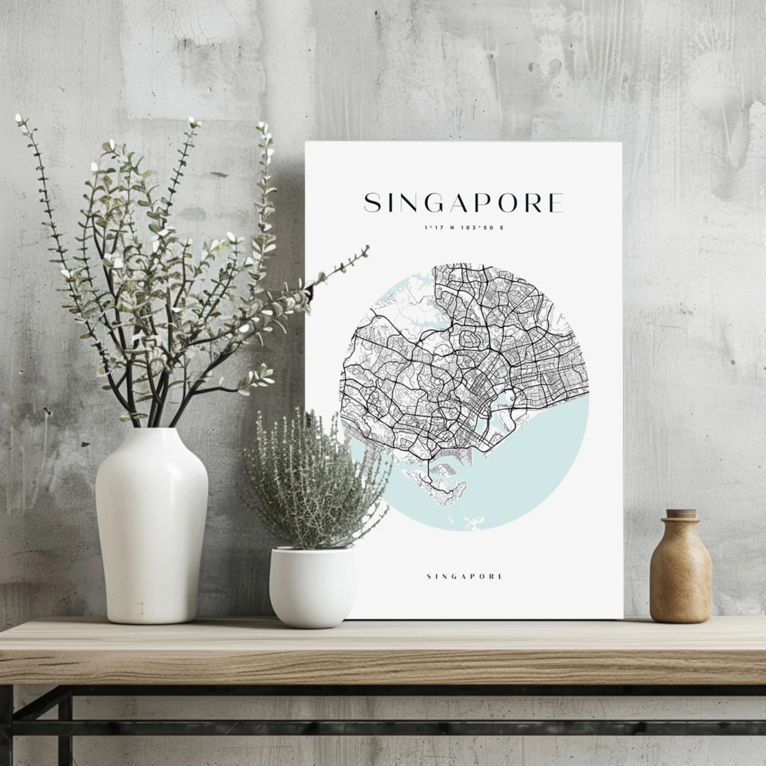Singapore V2 Aluminum Print - Image 2