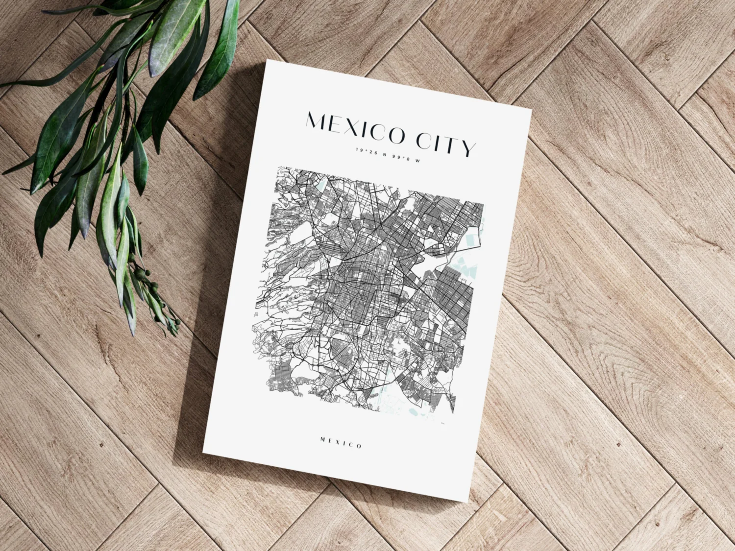 Mexico City V3 Aluminum Print - Image 3