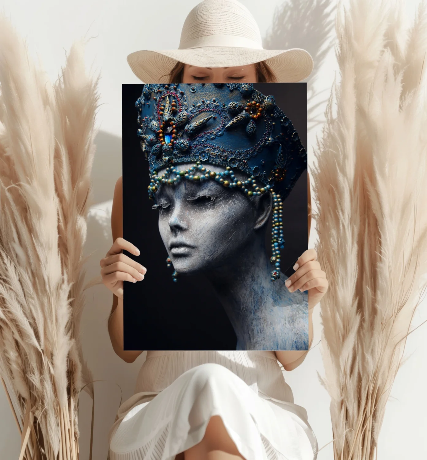 Egyptian Woman Aluminum Print - Image 4