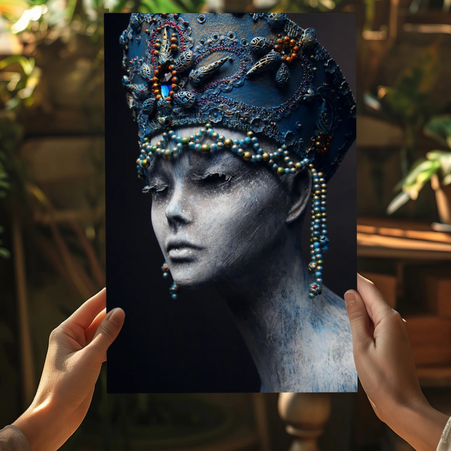 Egyptian Woman Aluminum Print - Image 5