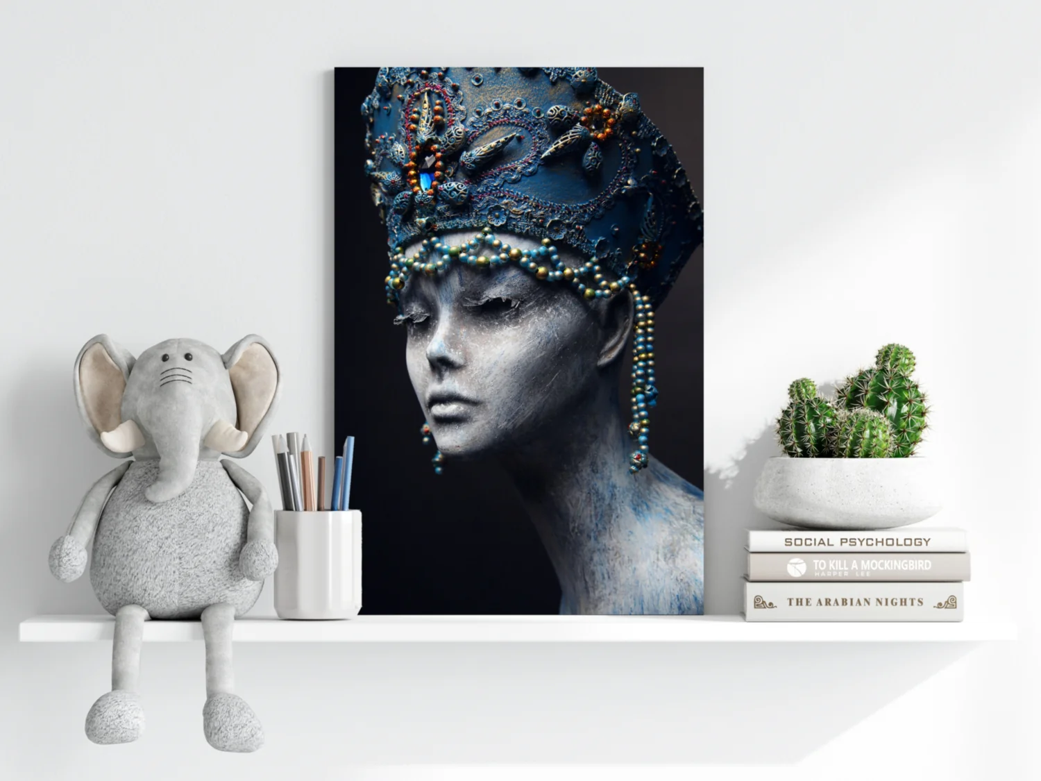 Egyptian Woman Aluminum Print - Image 6