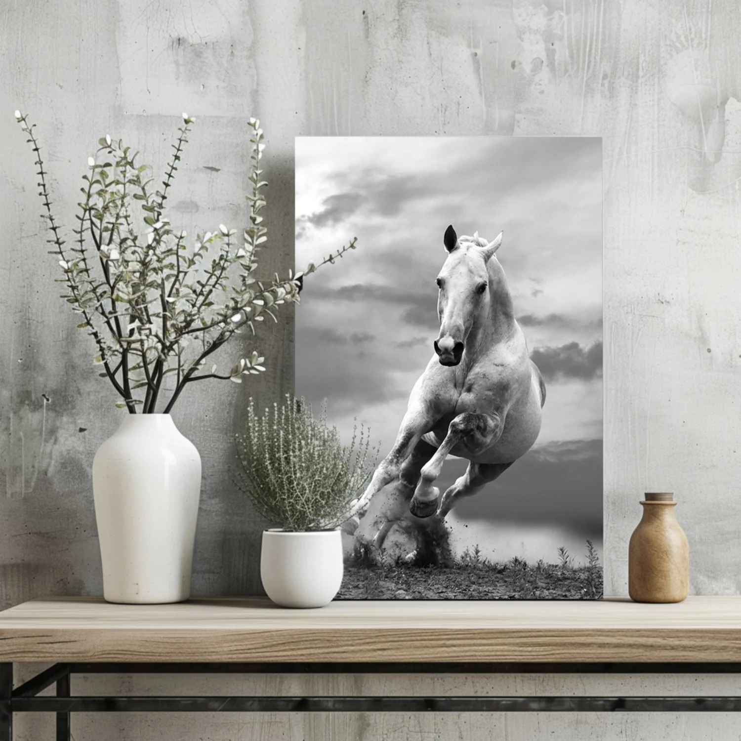 Running Horse Aluminum Print - Image 2