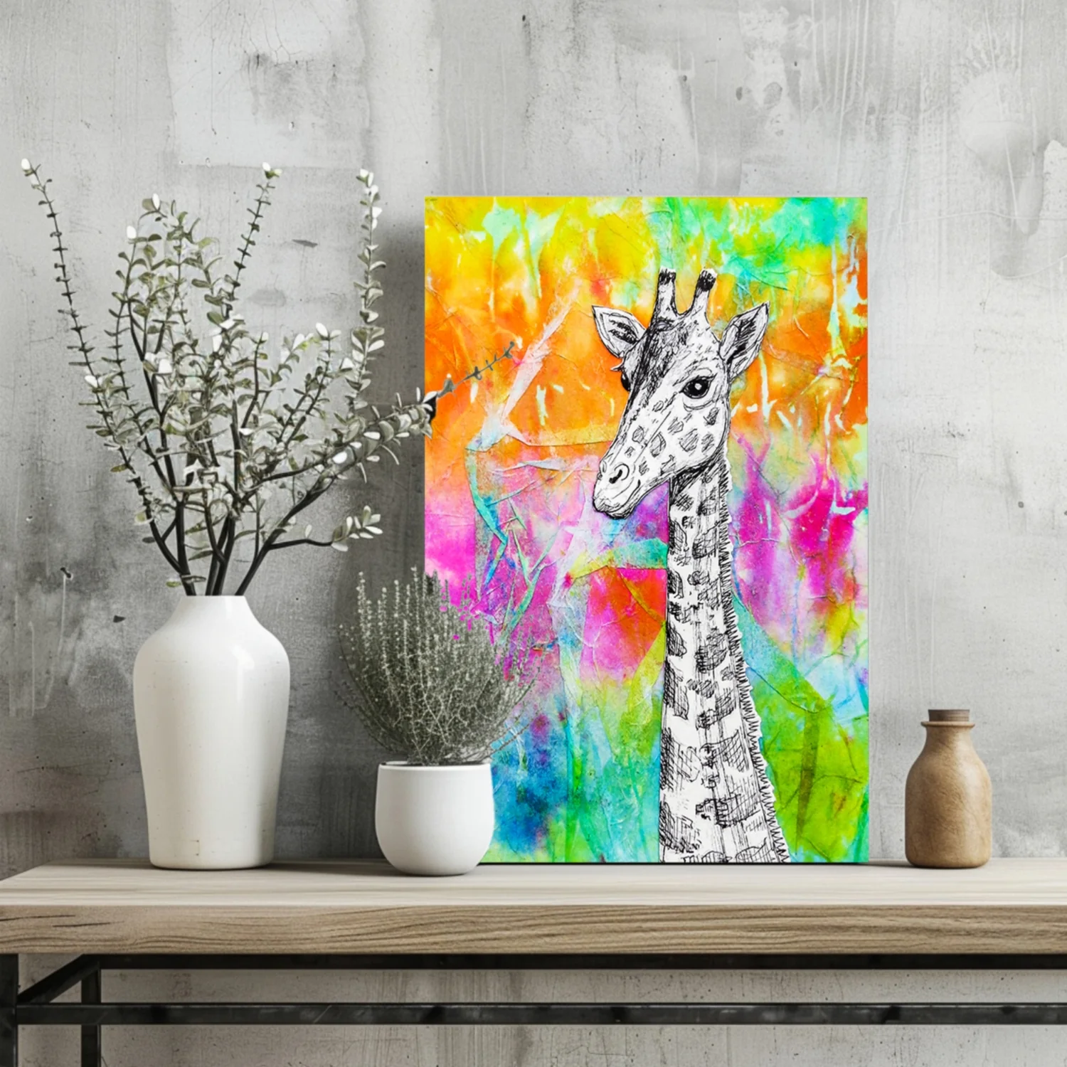 Giraffe Aluminum Print - Image 2