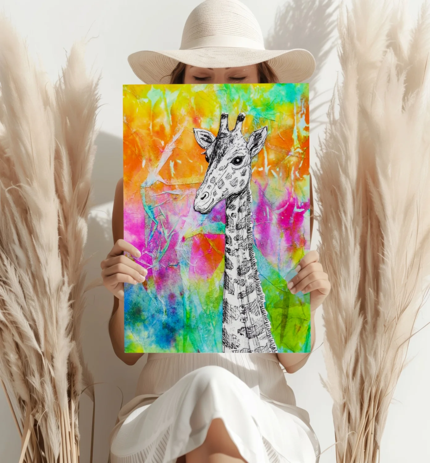 Giraffe Aluminum Print - Image 4