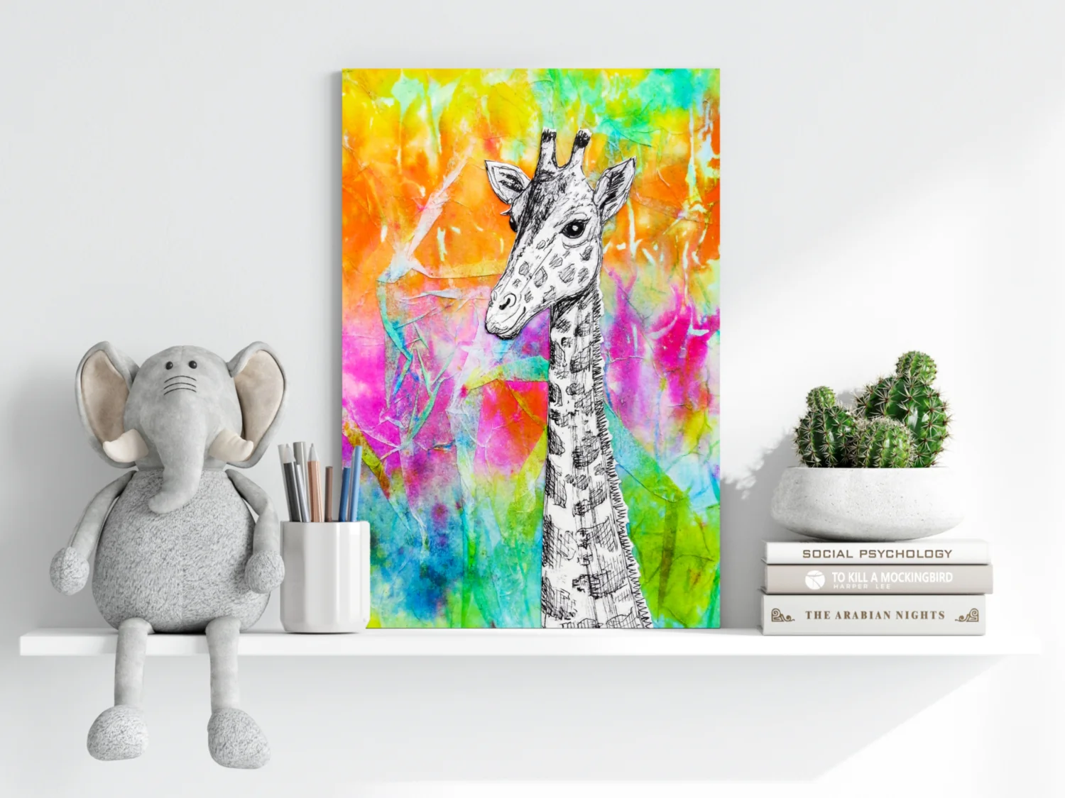 Giraffe Aluminum Print - Image 6
