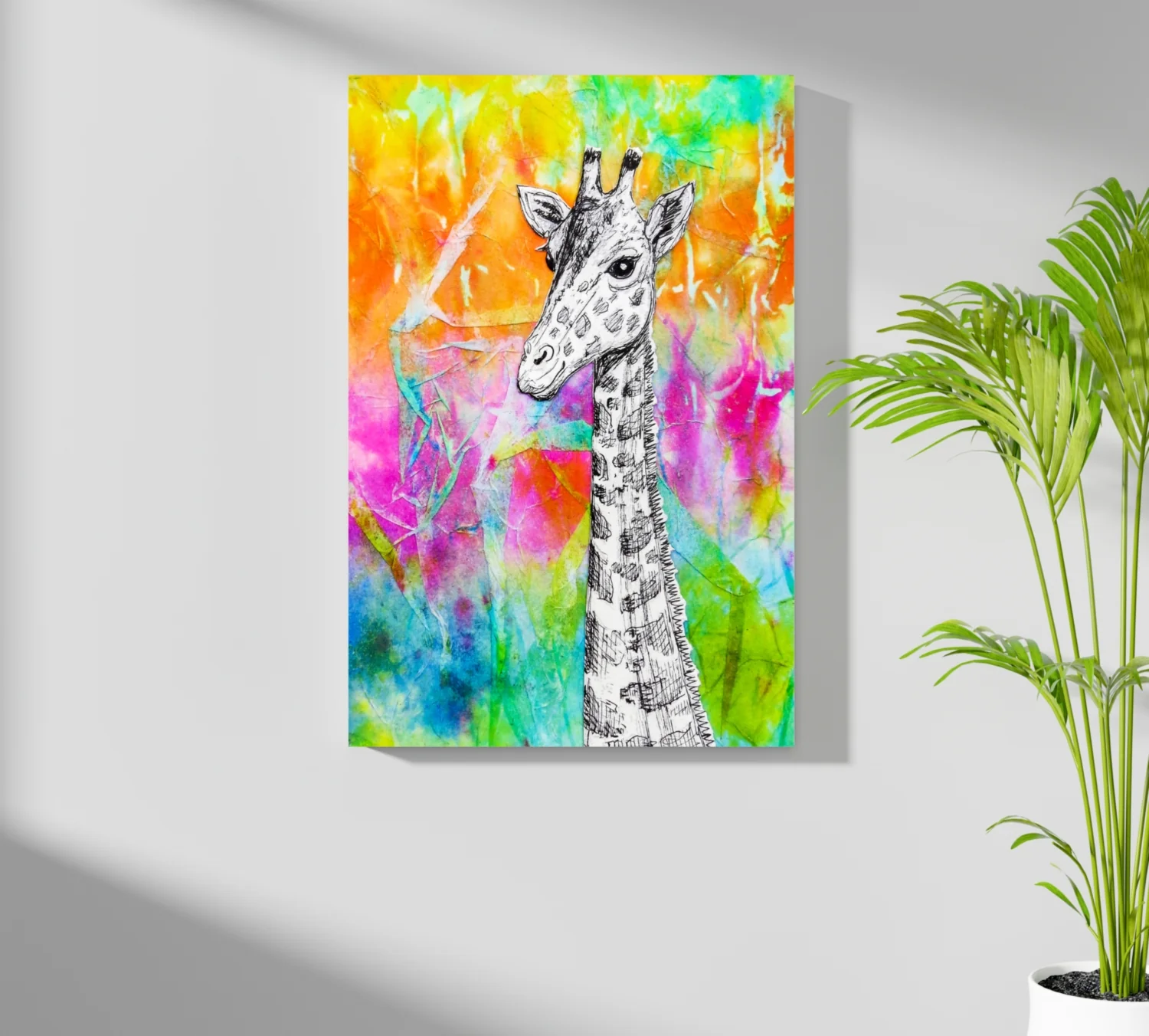 Giraffe Aluminum Print - Image 7