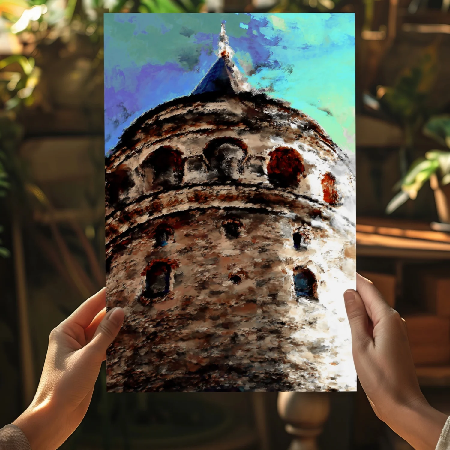 Galata Tower Aluminum Print - Image 5