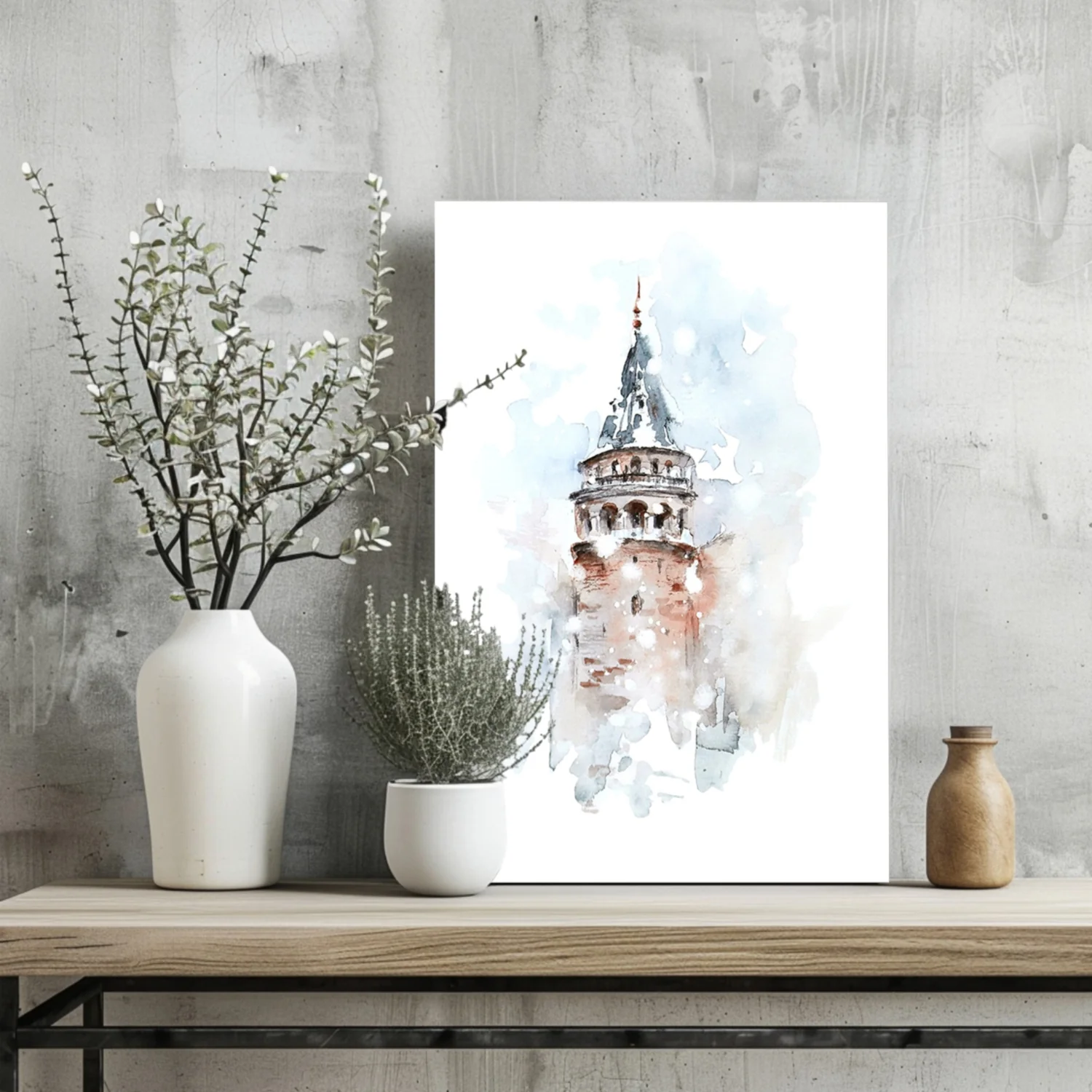 Galata Tower Aluminum Print - Image 2