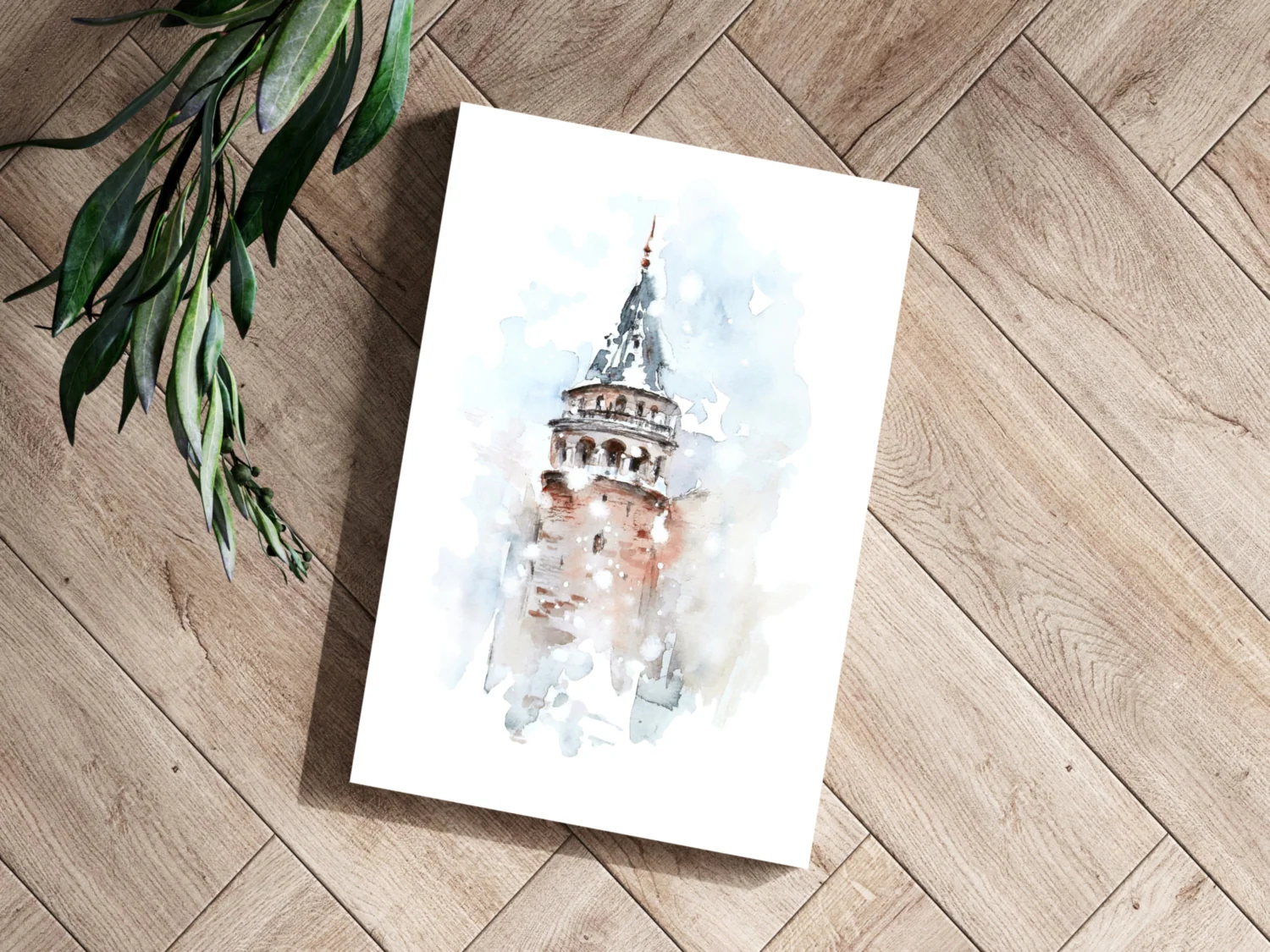 Galata Tower Aluminum Print - Image 3